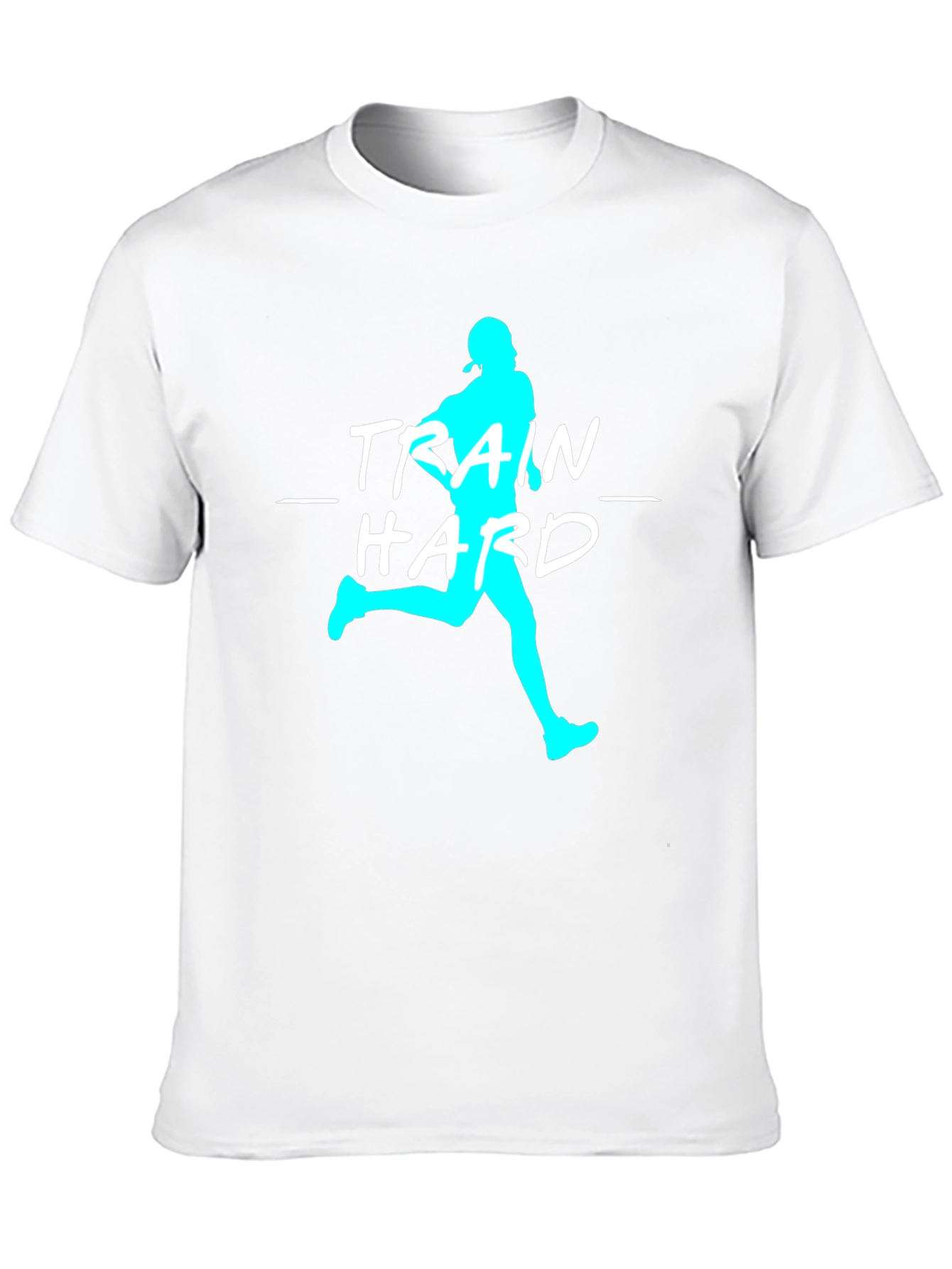 Train Hard Graphic Tee - Athletic Black T-Shirt