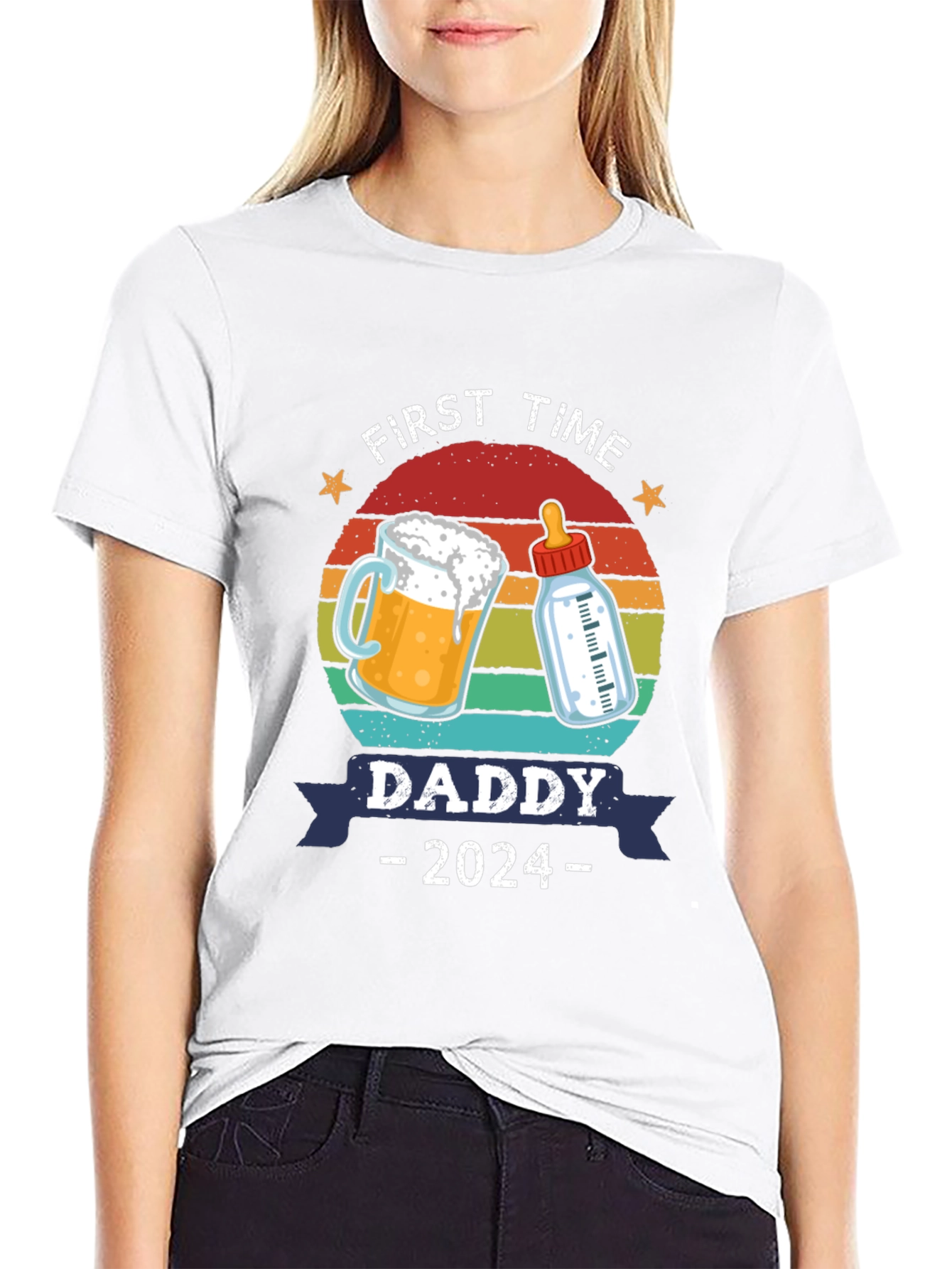 First Time Daddy 2024 T-Shirt - New Dad Gift