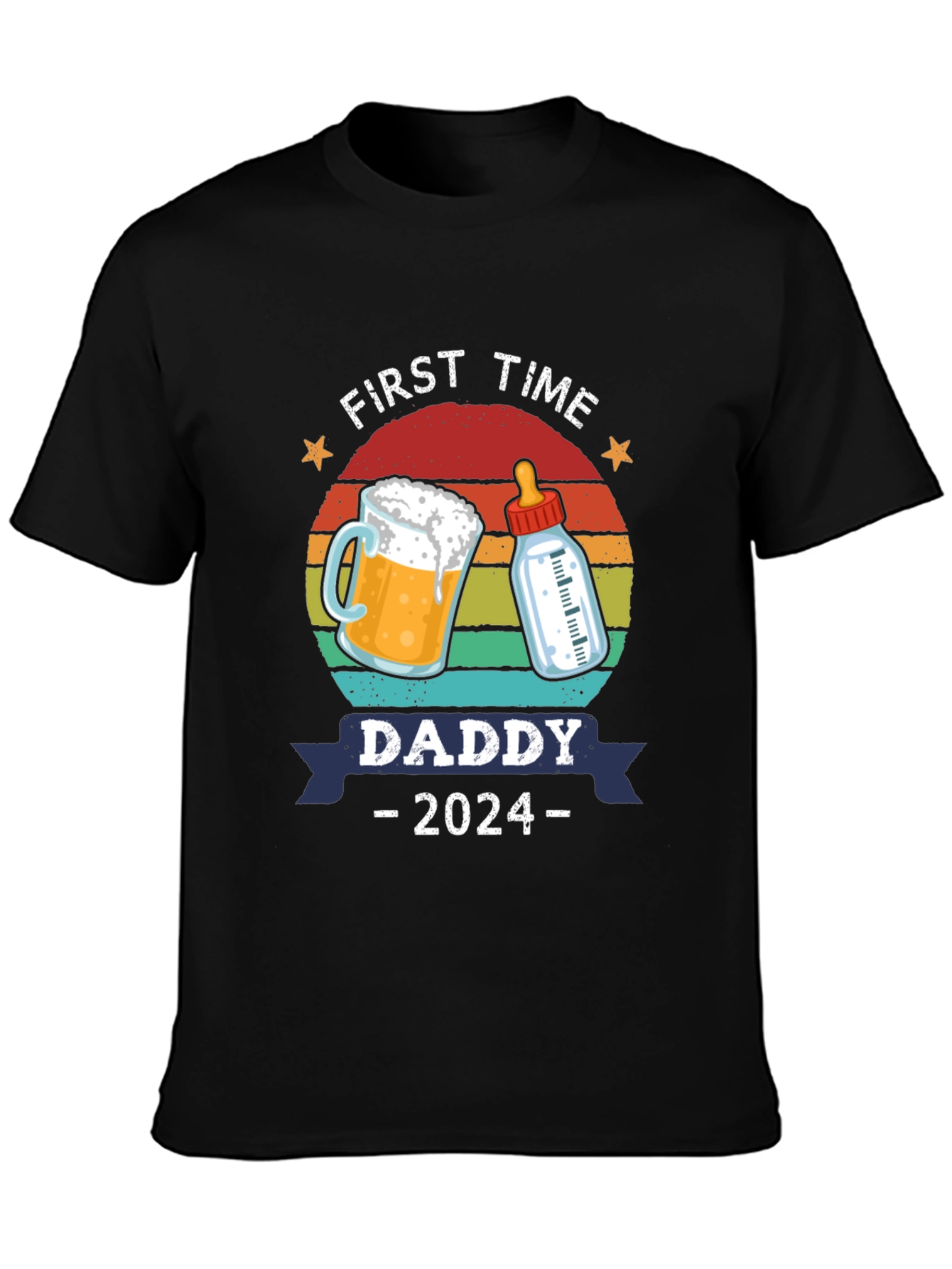 First Time Daddy 2024 T-Shirt - New Dad Gift