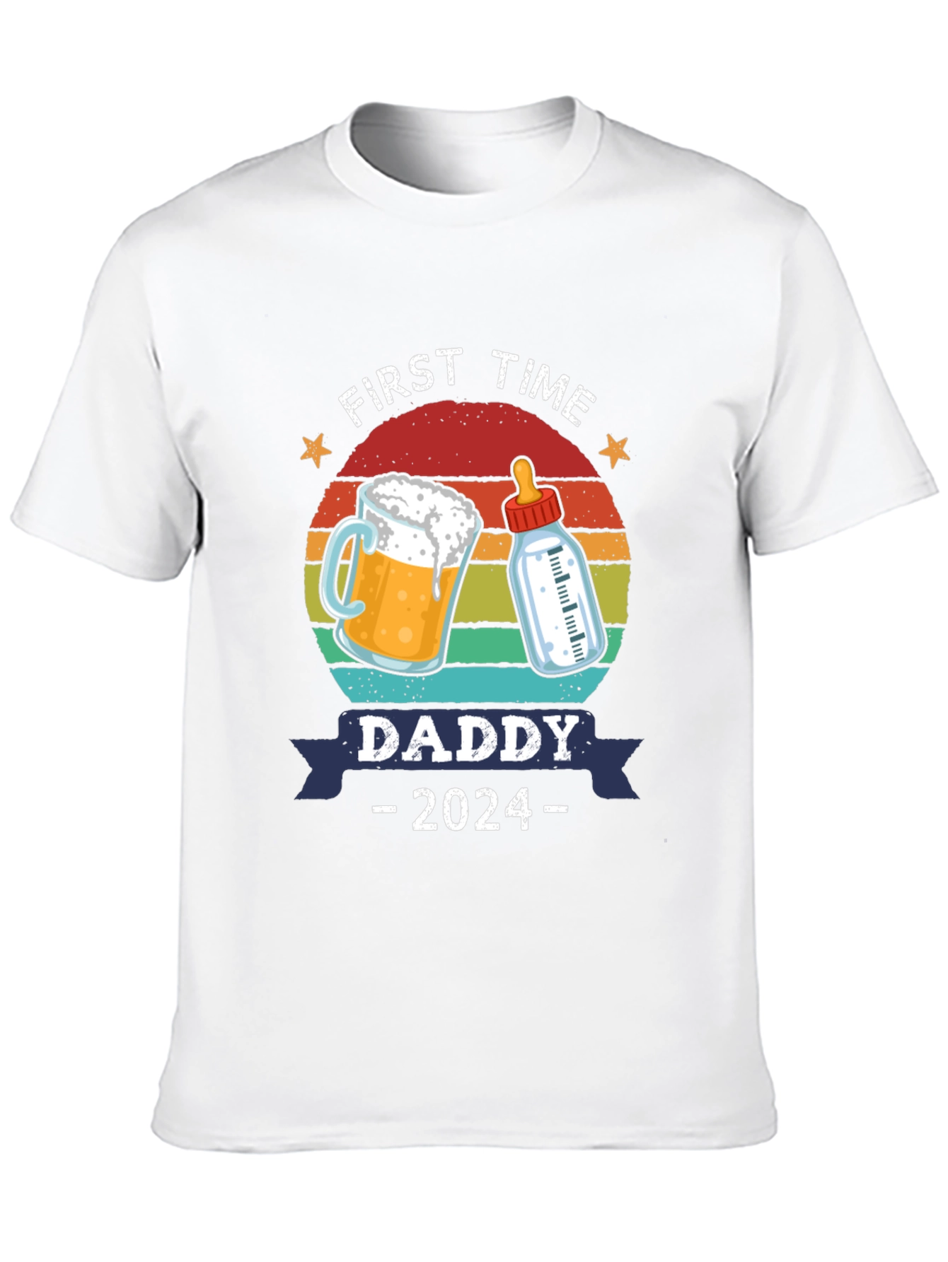 First Time Daddy 2024 T-Shirt - New Dad Gift