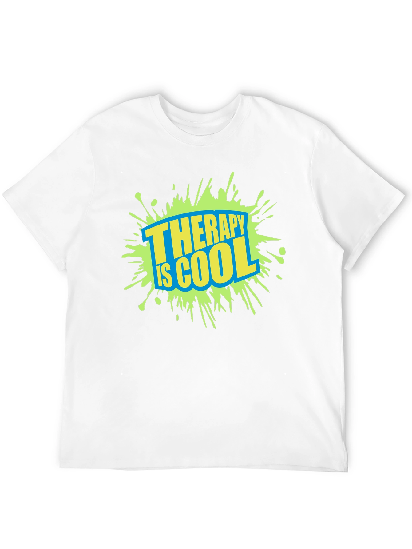 Therapy is Cool Graphic Tee - Trendy Black T-Shirt