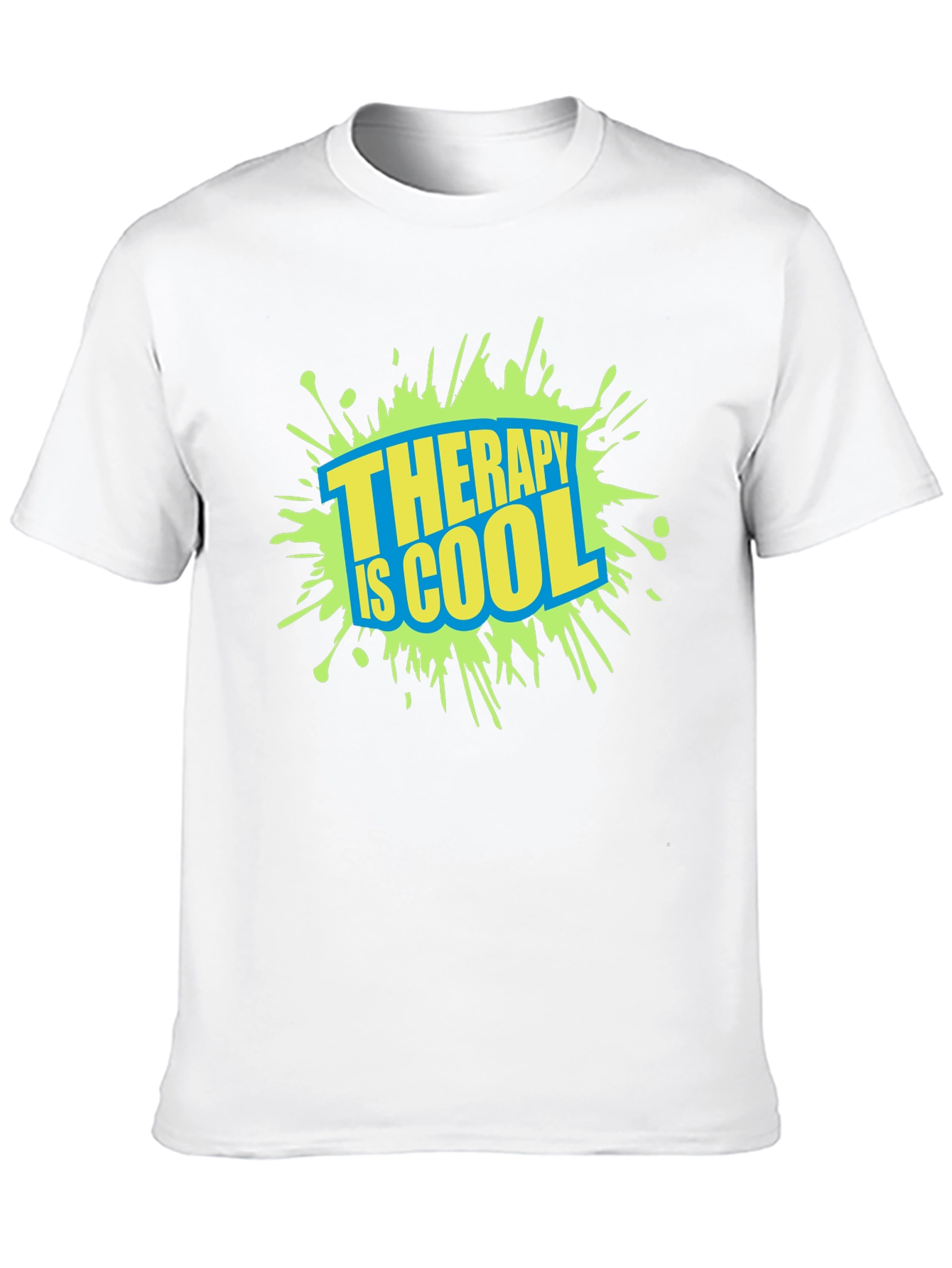 Therapy is Cool Graphic Tee - Trendy Black T-Shirt