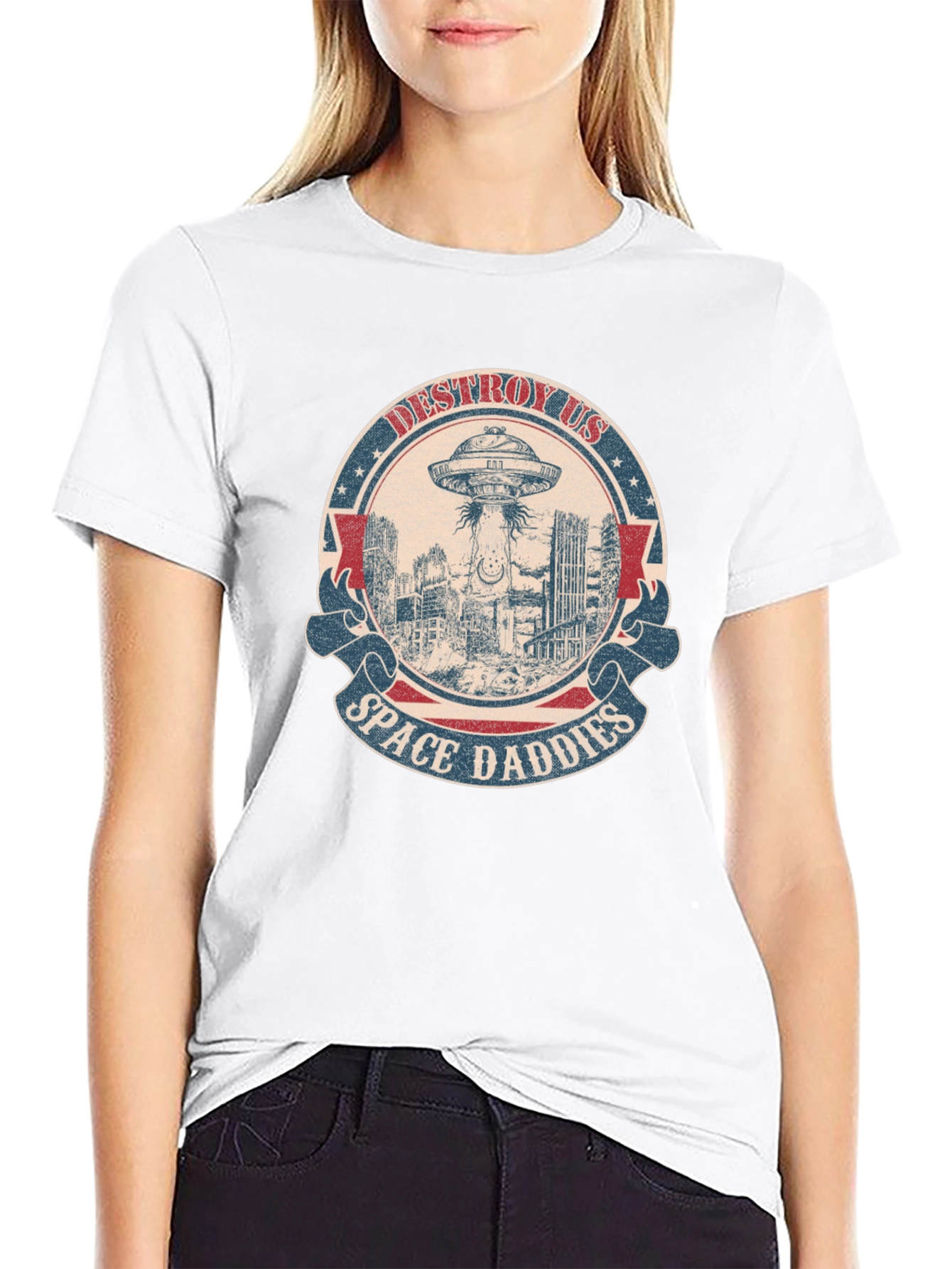 Destroy Us Space Daddies Graphic Tee