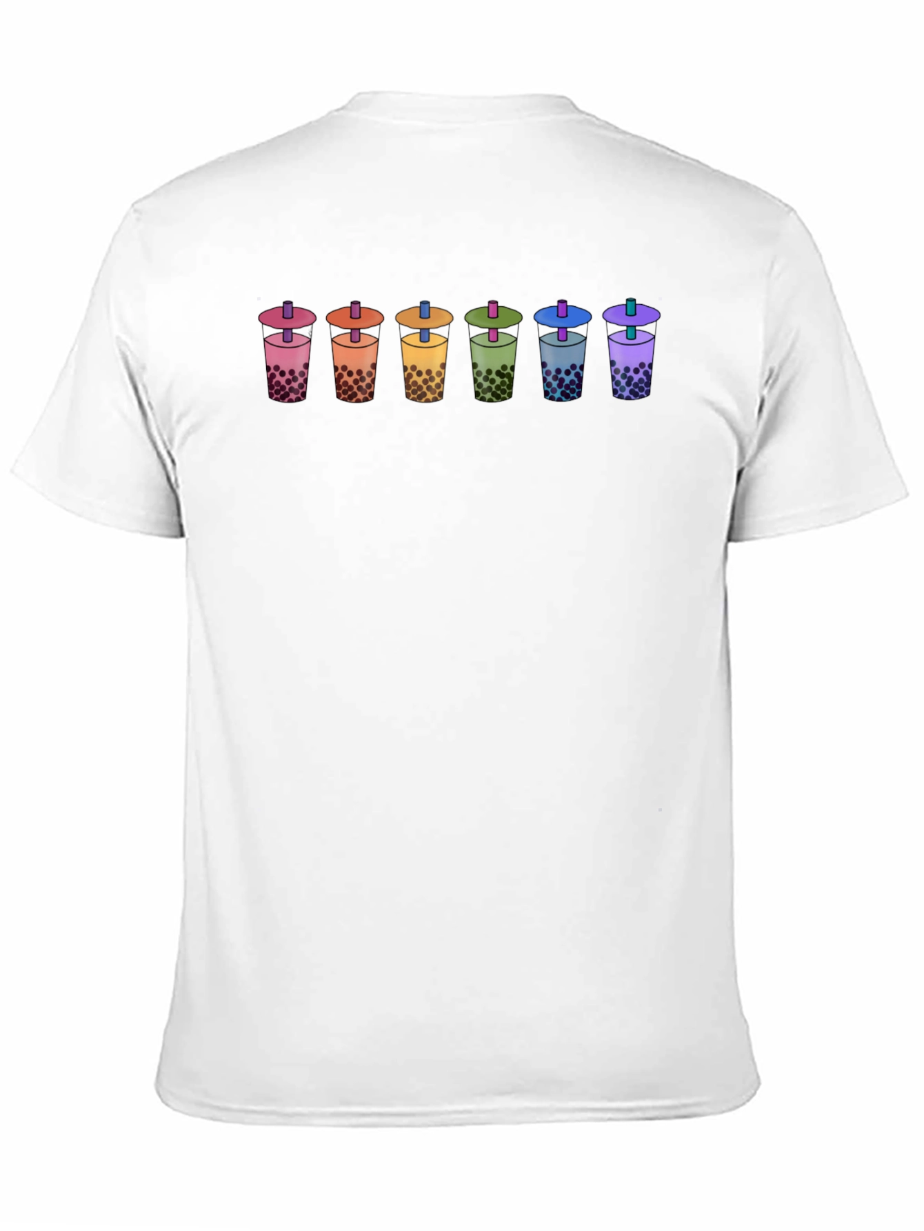 Rainbow Bubble Tea T-Shirt - Unisex Cotton Tee