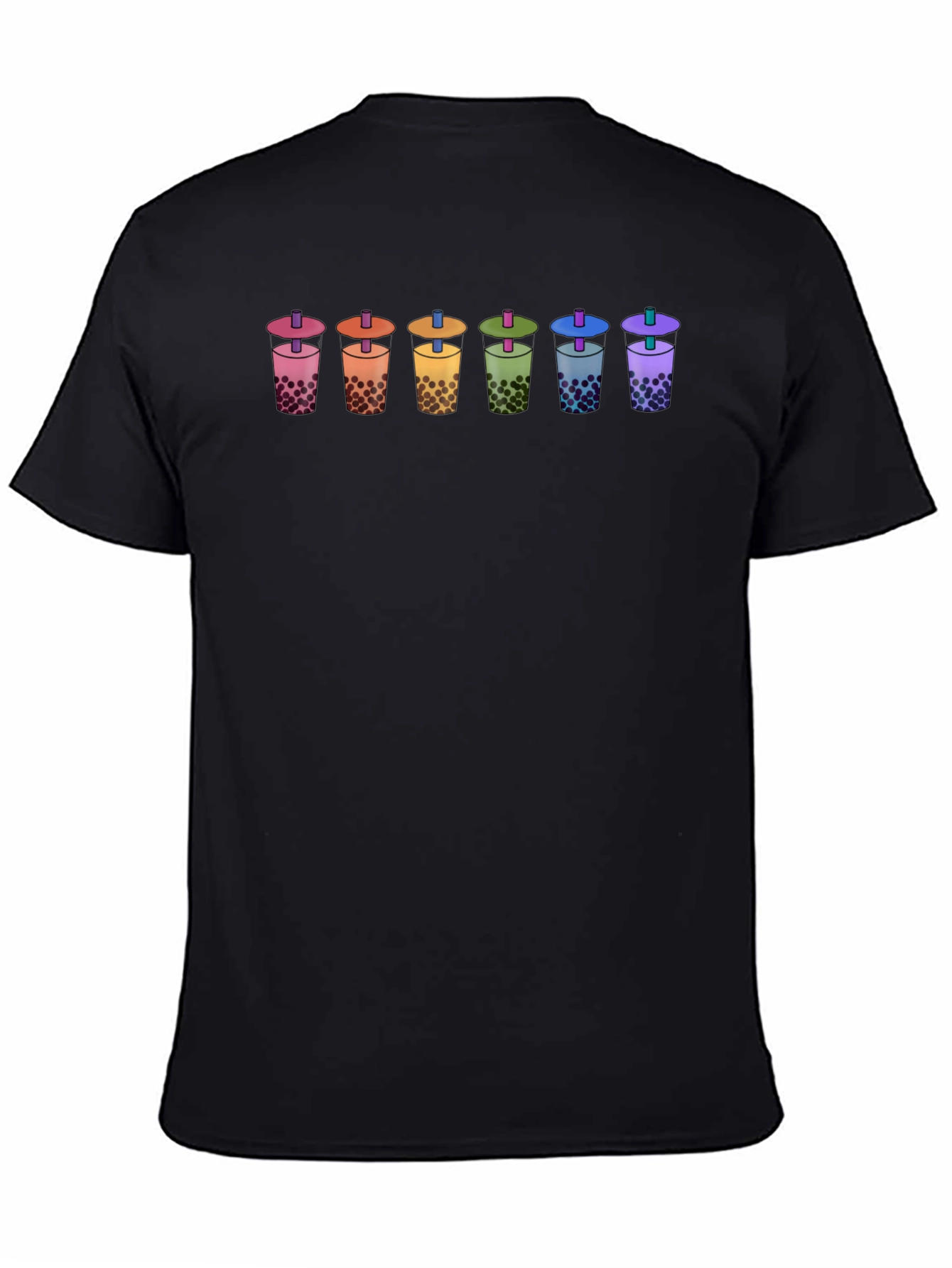 Rainbow Bubble Tea T-Shirt - Unisex Cotton Tee