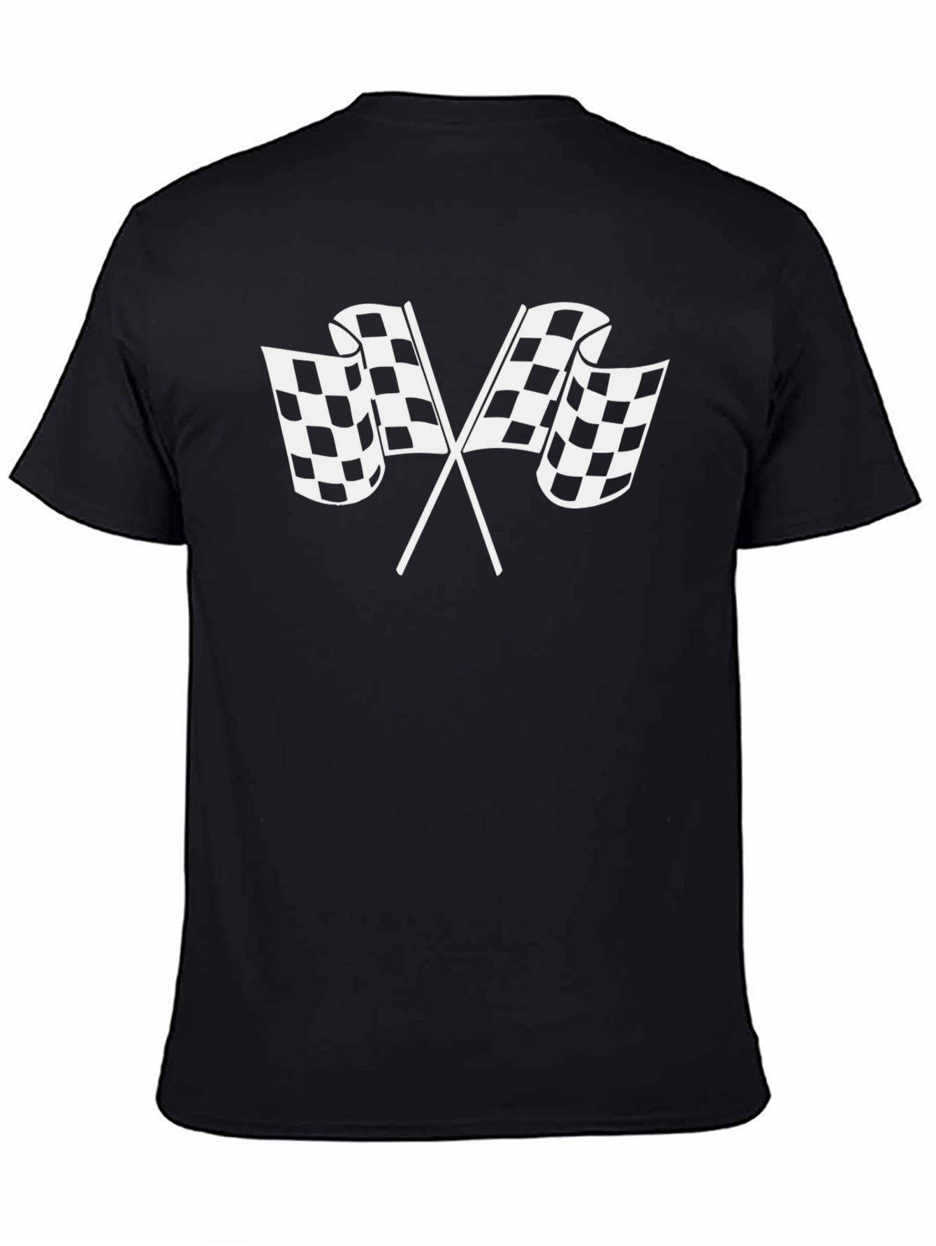 Checkered Flags Graphic T-Shirt - Racing Fan Apparel