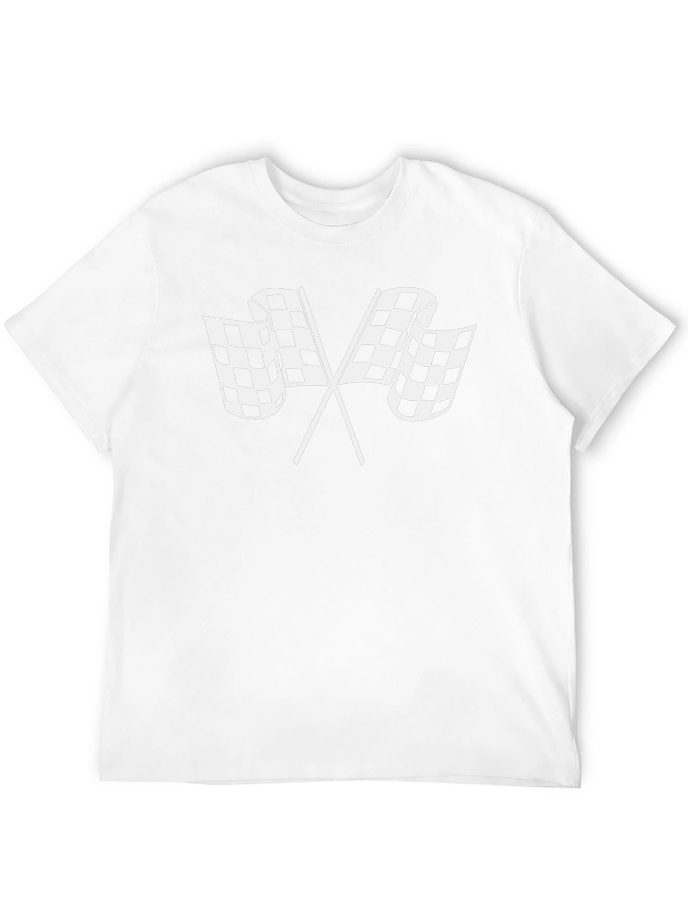 Checkered Flags Graphic T-Shirt - Racing Fan Apparel