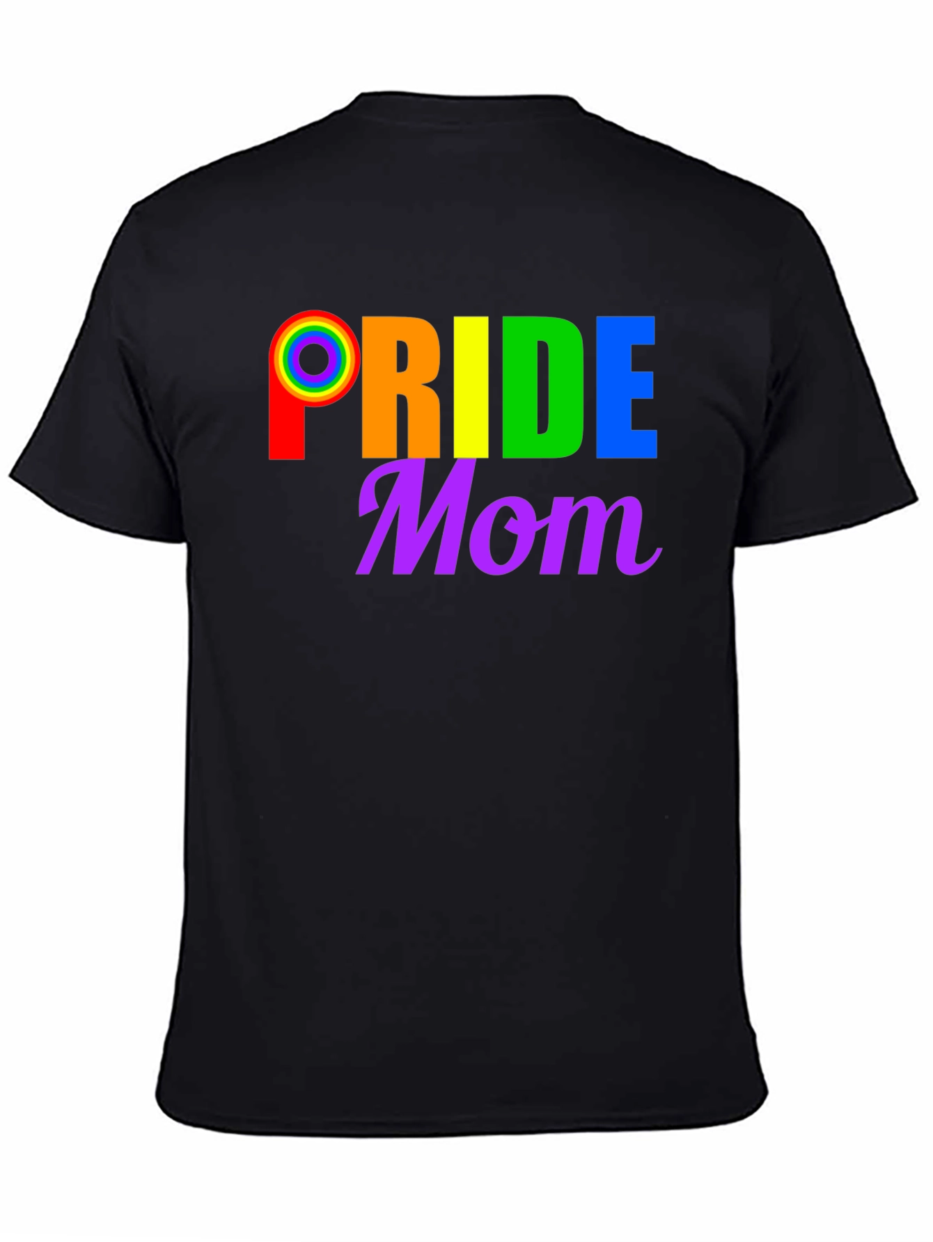 Pride Mom T-Shirt LGBTQ+ Rainbow Graphic Tee