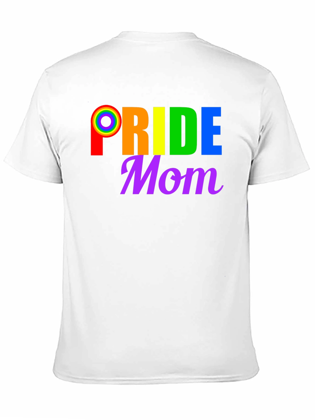 Pride Mom T-Shirt LGBTQ+ Rainbow Graphic Tee