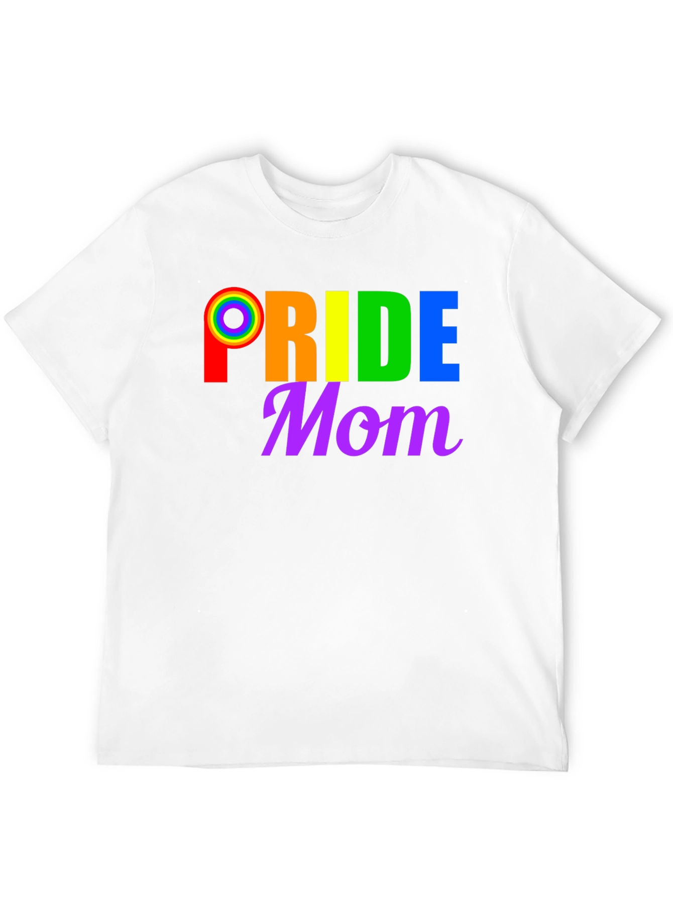Pride Mom T-Shirt LGBTQ+ Rainbow Graphic Tee