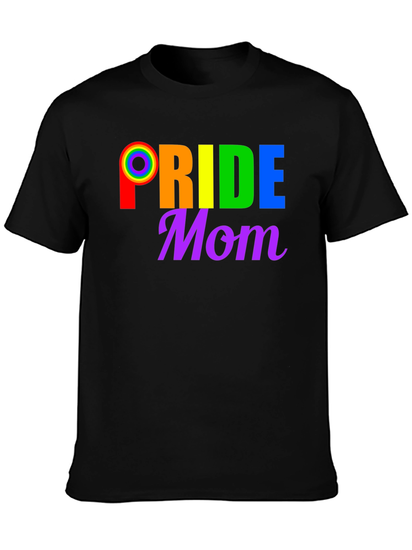 Pride Mom T-Shirt LGBTQ+ Rainbow Graphic Tee