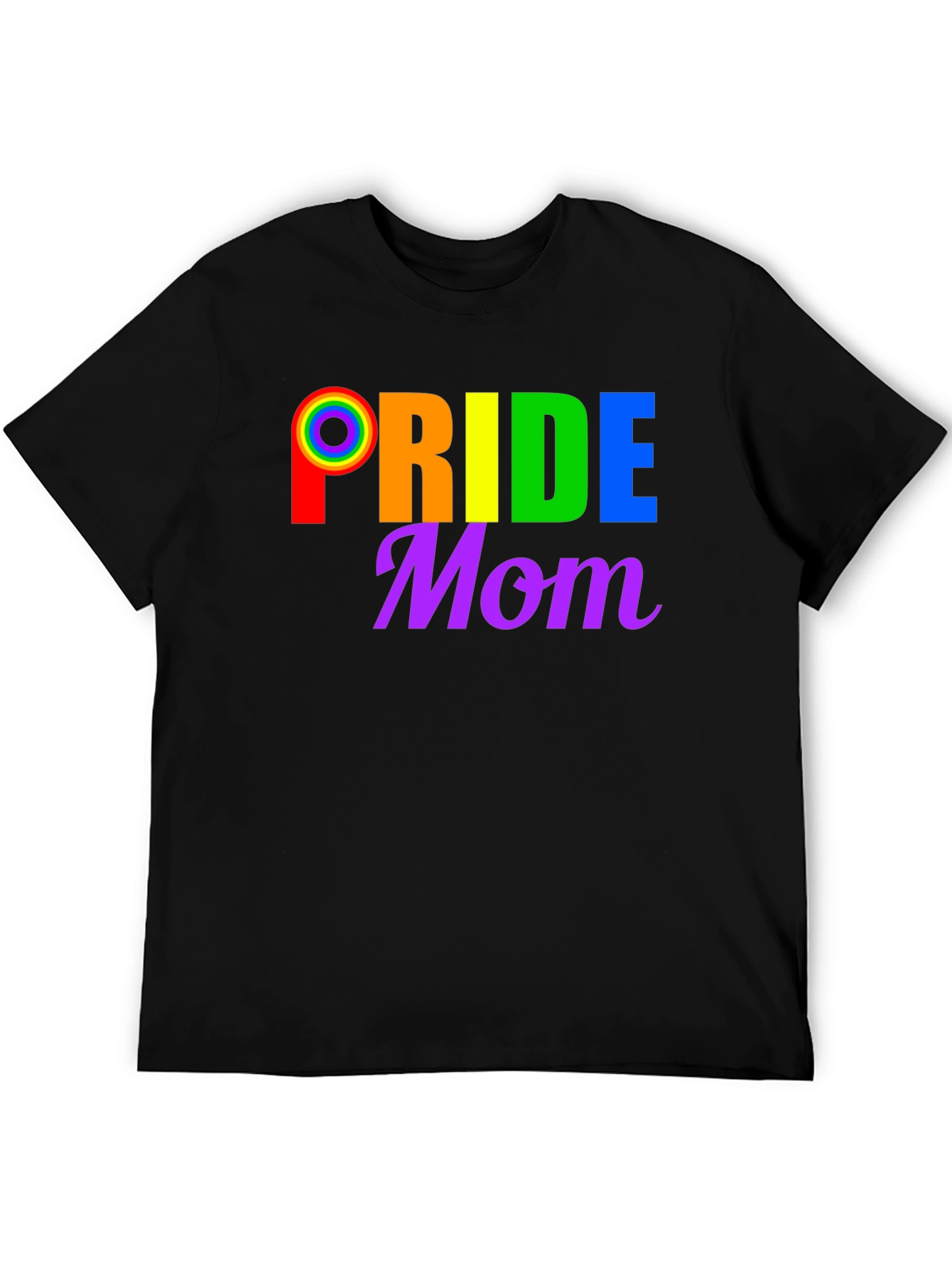 Pride Mom T-Shirt LGBTQ+ Rainbow Graphic Tee