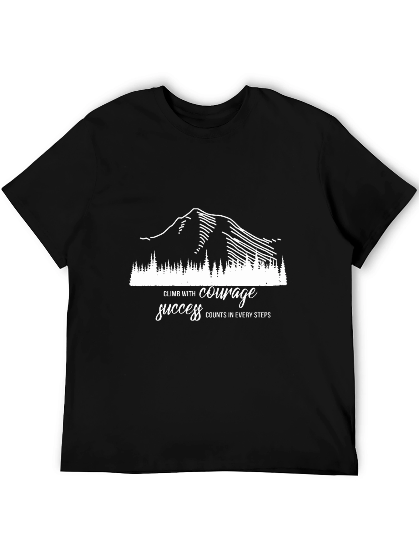 Motivational Climb T-Shirt - Courage & Success