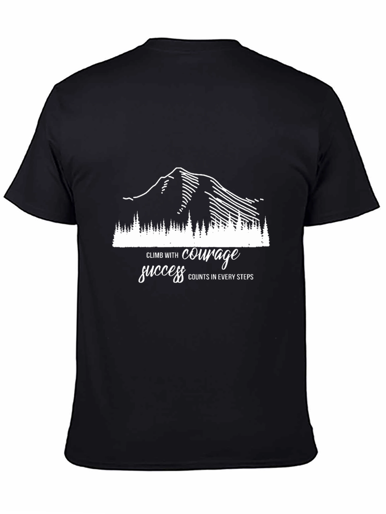 Motivational Climb T-Shirt - Courage & Success