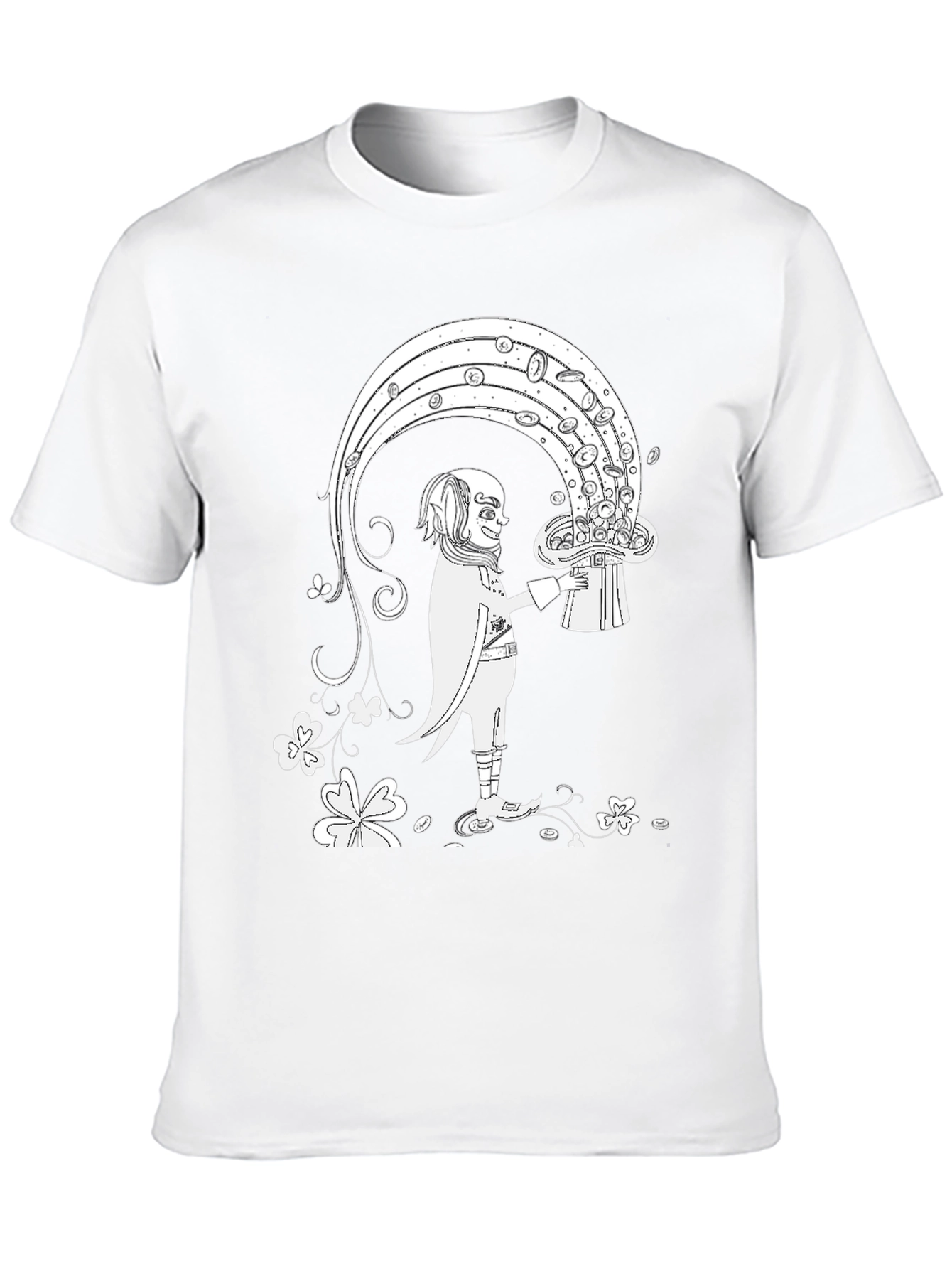 Lucky Leprechaun Hat Rainbow T-Shirt