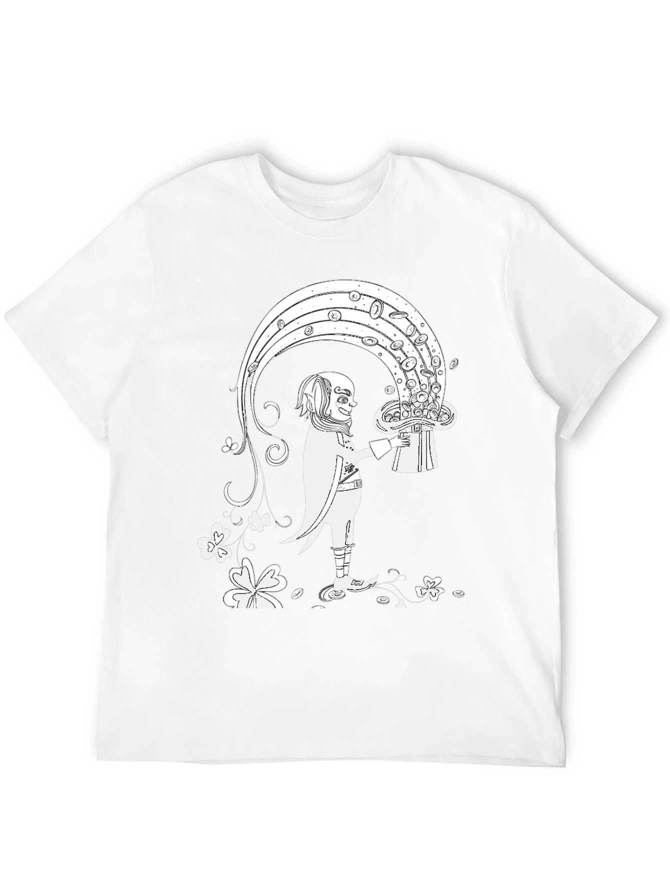 Lucky Leprechaun Hat Rainbow T-Shirt