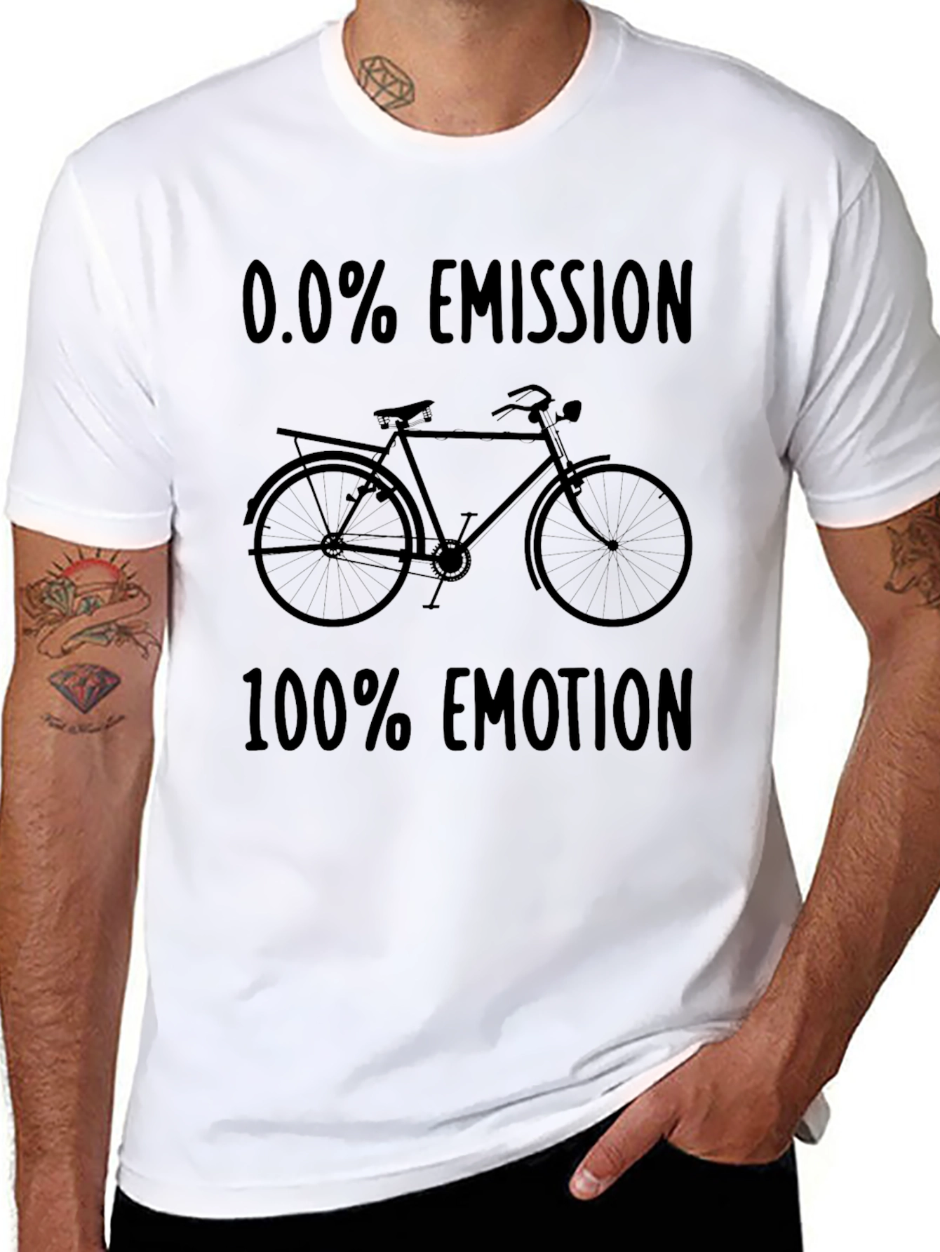 Eco-Friendly Bike Tee: 0.0% Emission 100% Emotion