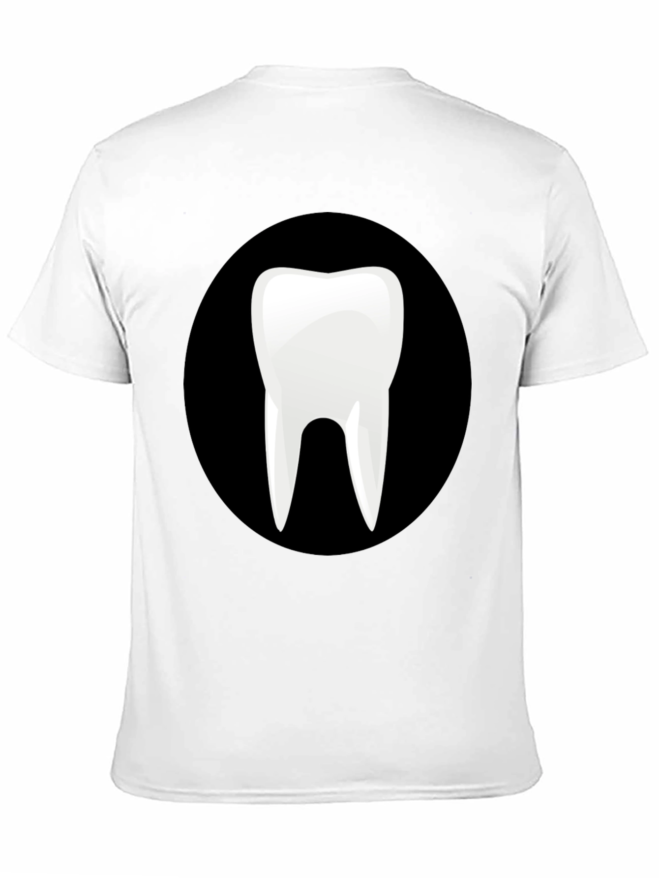 Novelty Tooth Graphic Black T-Shirt