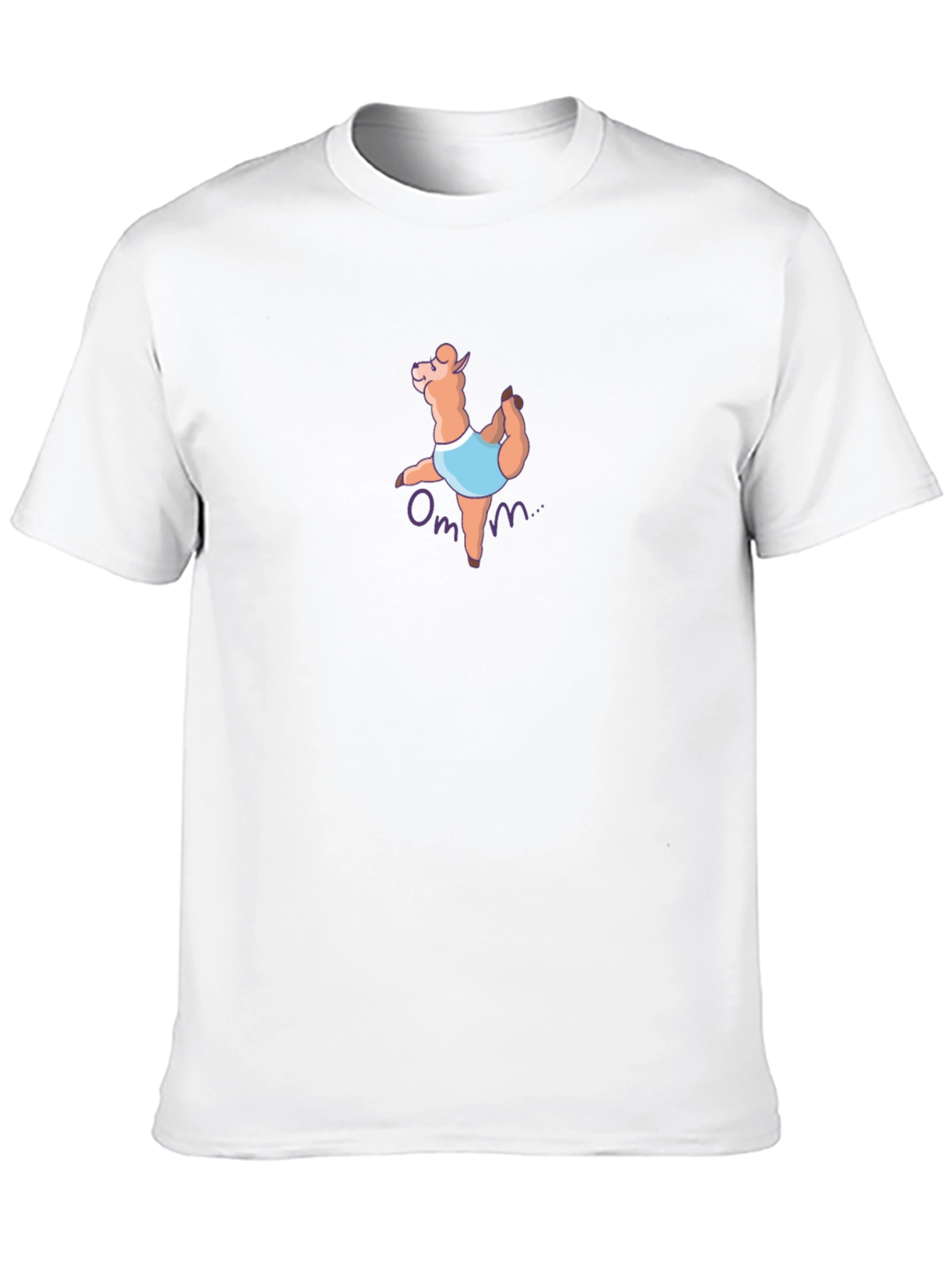 Yoga Llama Mens Graphic T-Shirt - Black