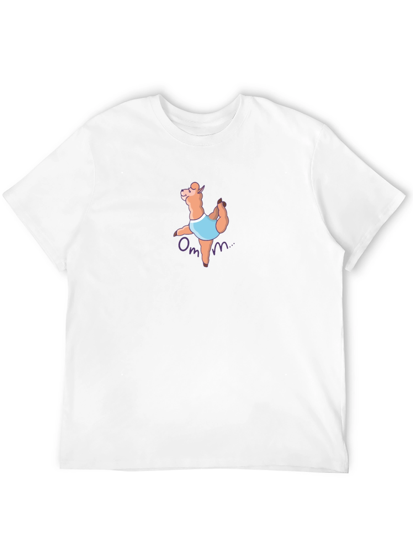 Yoga Llama Mens Graphic T-Shirt - Black