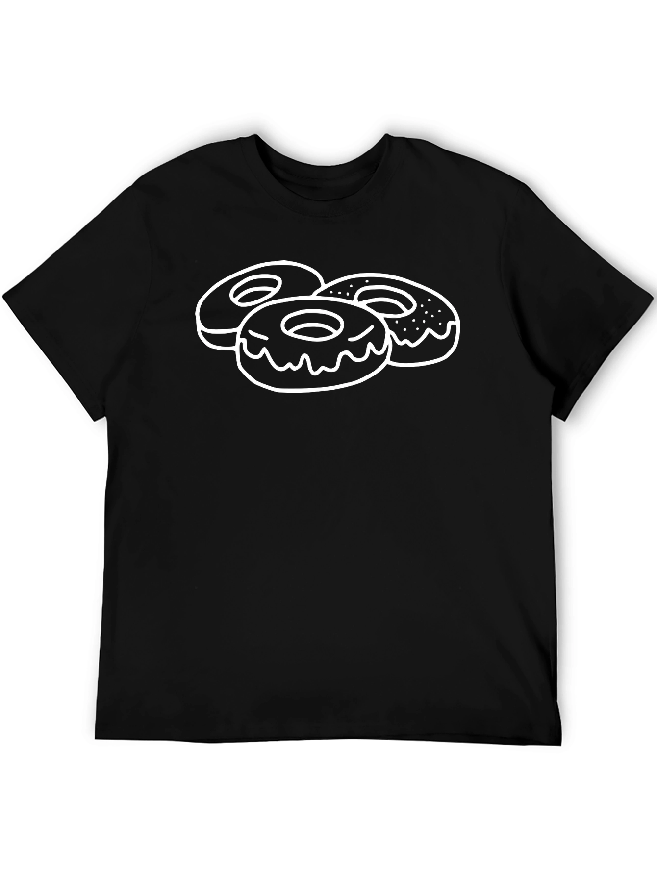 Donut Graphic Black T-Shirt