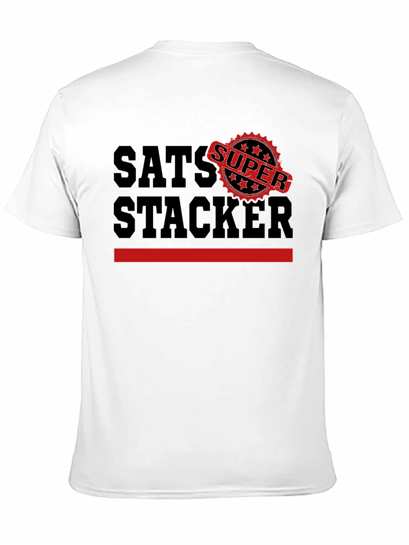 Sats Stacker Super Black T-Shirt