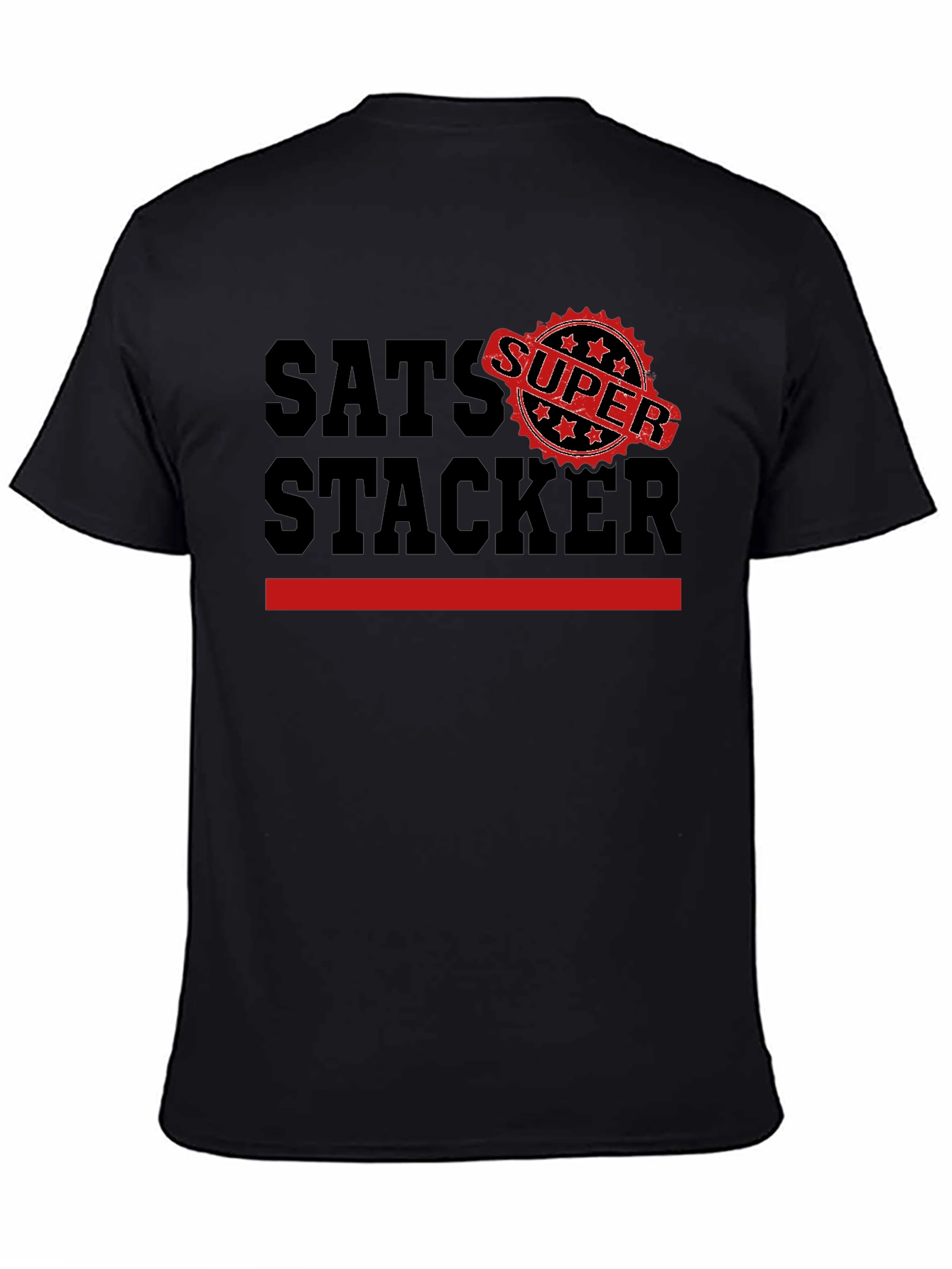 Sats Stacker Super Black T-Shirt