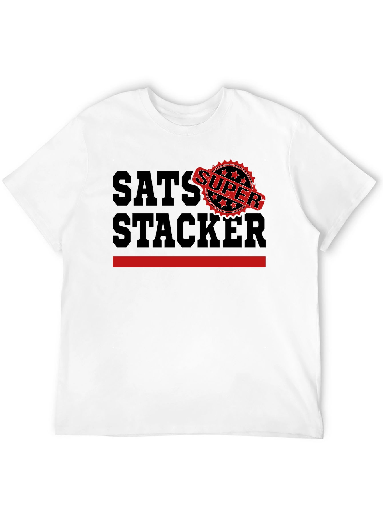 Sats Stacker Super Black T-Shirt