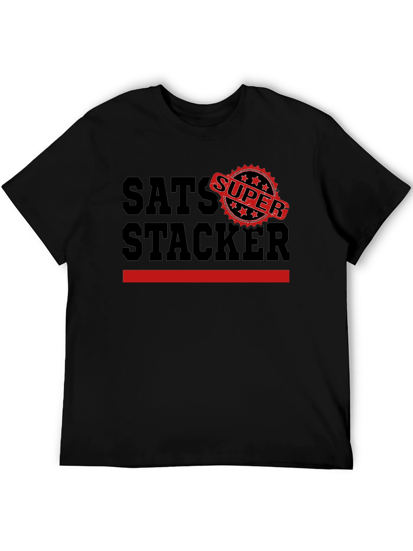 Sats Stacker Super Black T-Shirt
