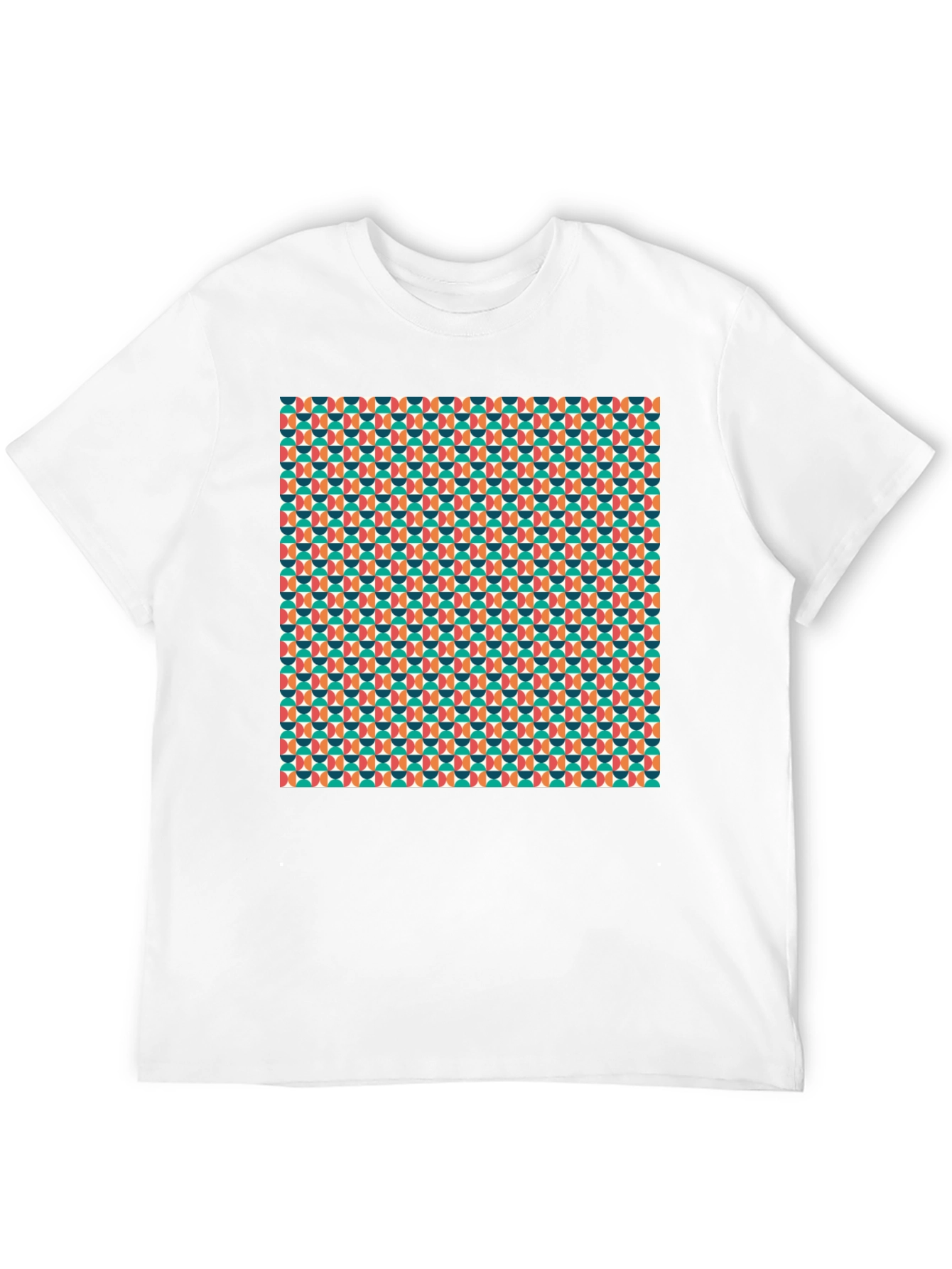 Retro Geometric Pattern T-Shirt