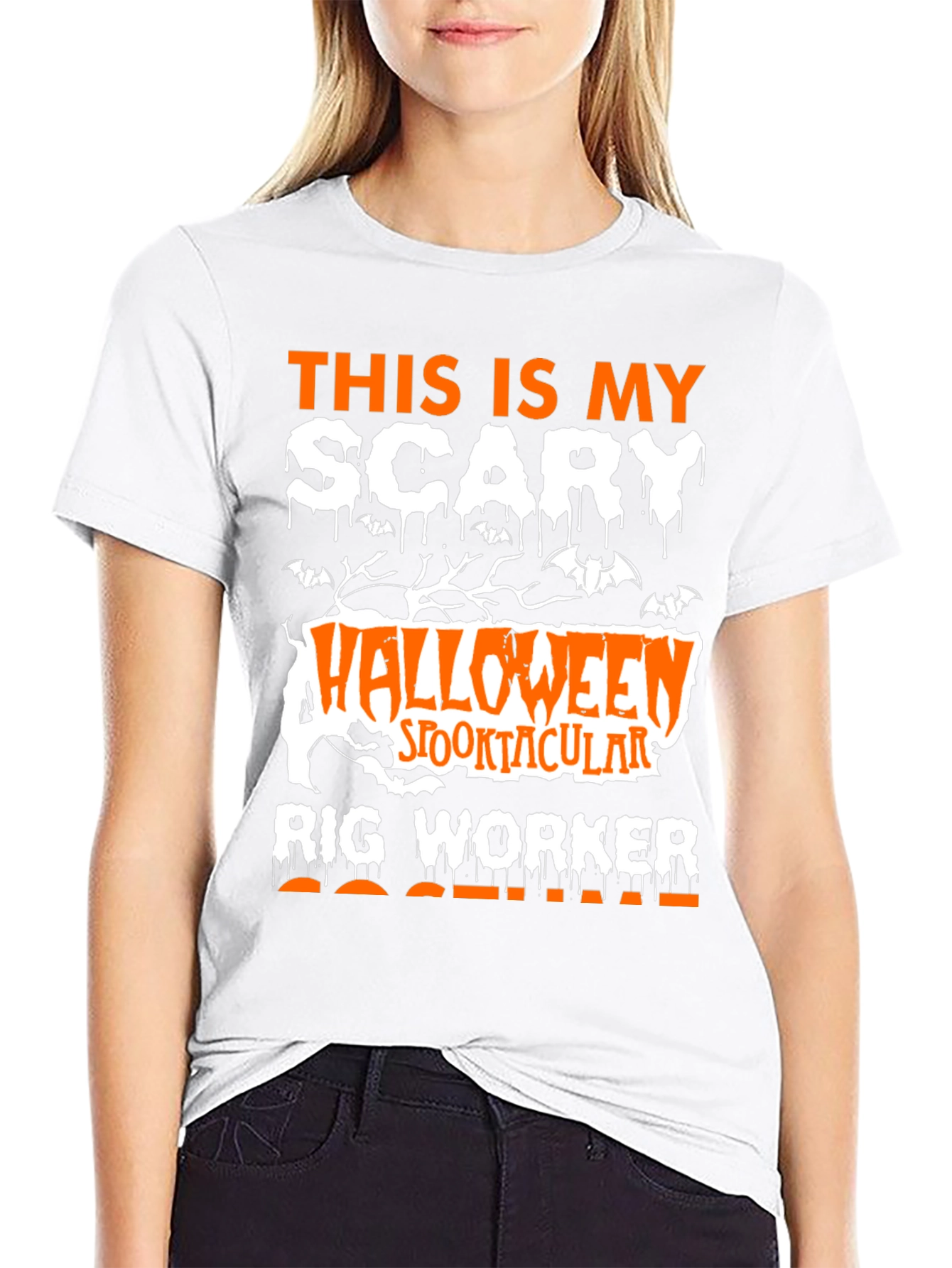 Scary Halloween Rig Worker T-Shirt