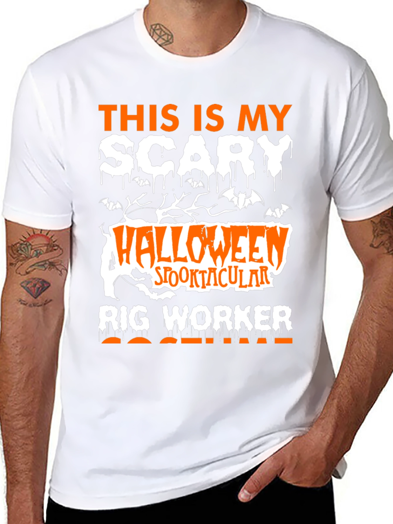 Scary Halloween Rig Worker T-Shirt