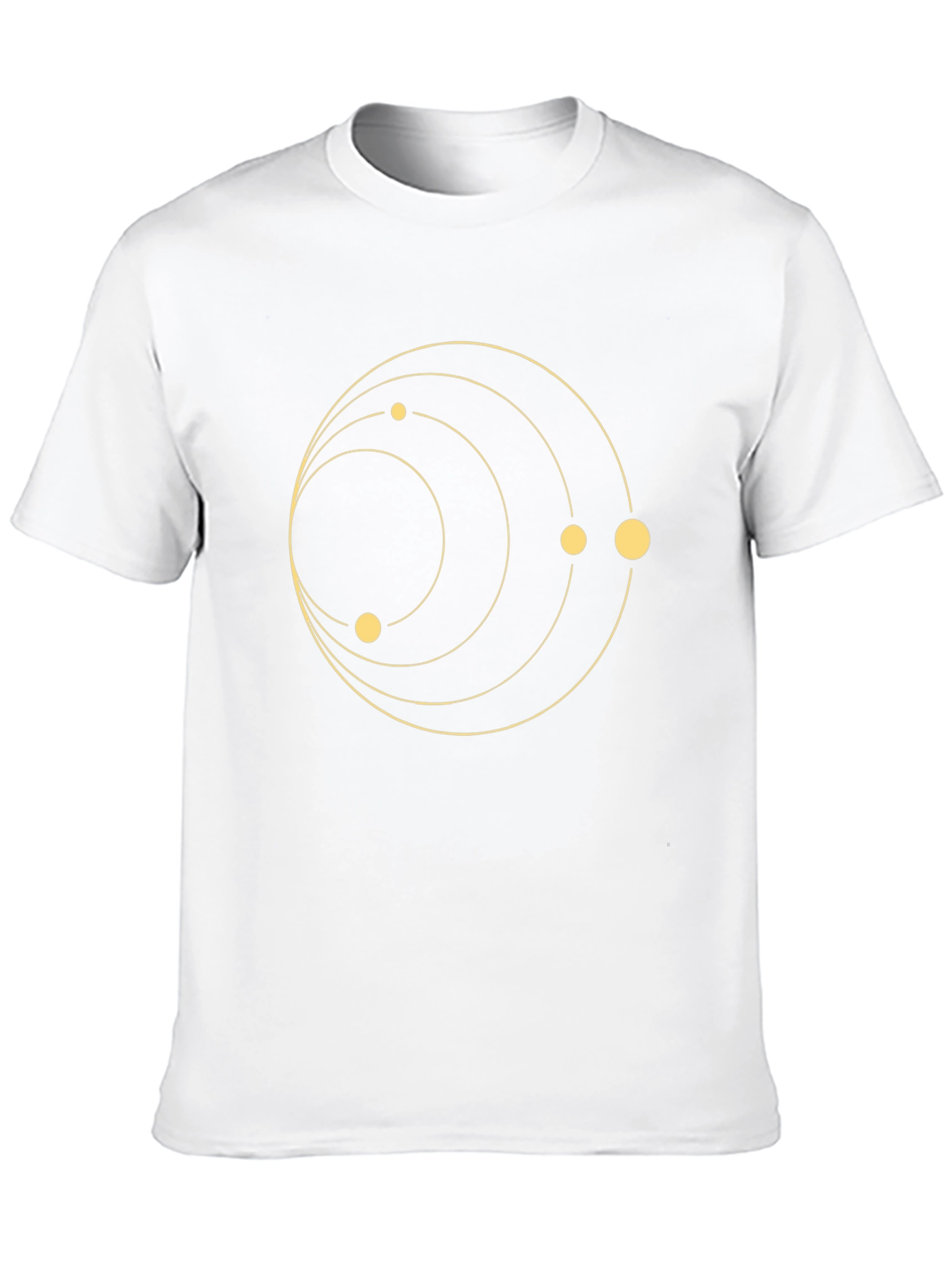 Cosmic Orbit Graphic Tee - Black Crew Neck