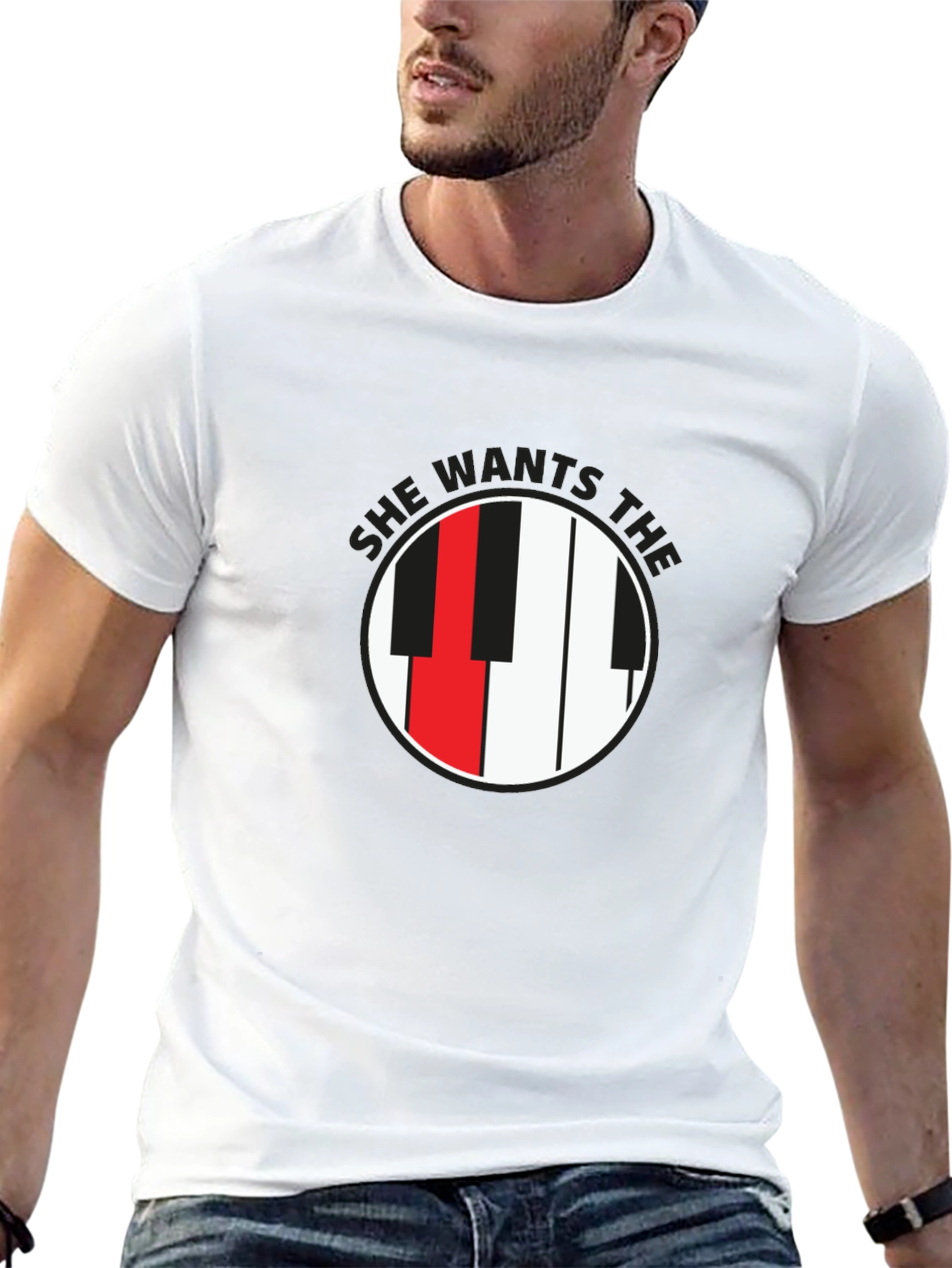 She Wants the D Black T-Shirt