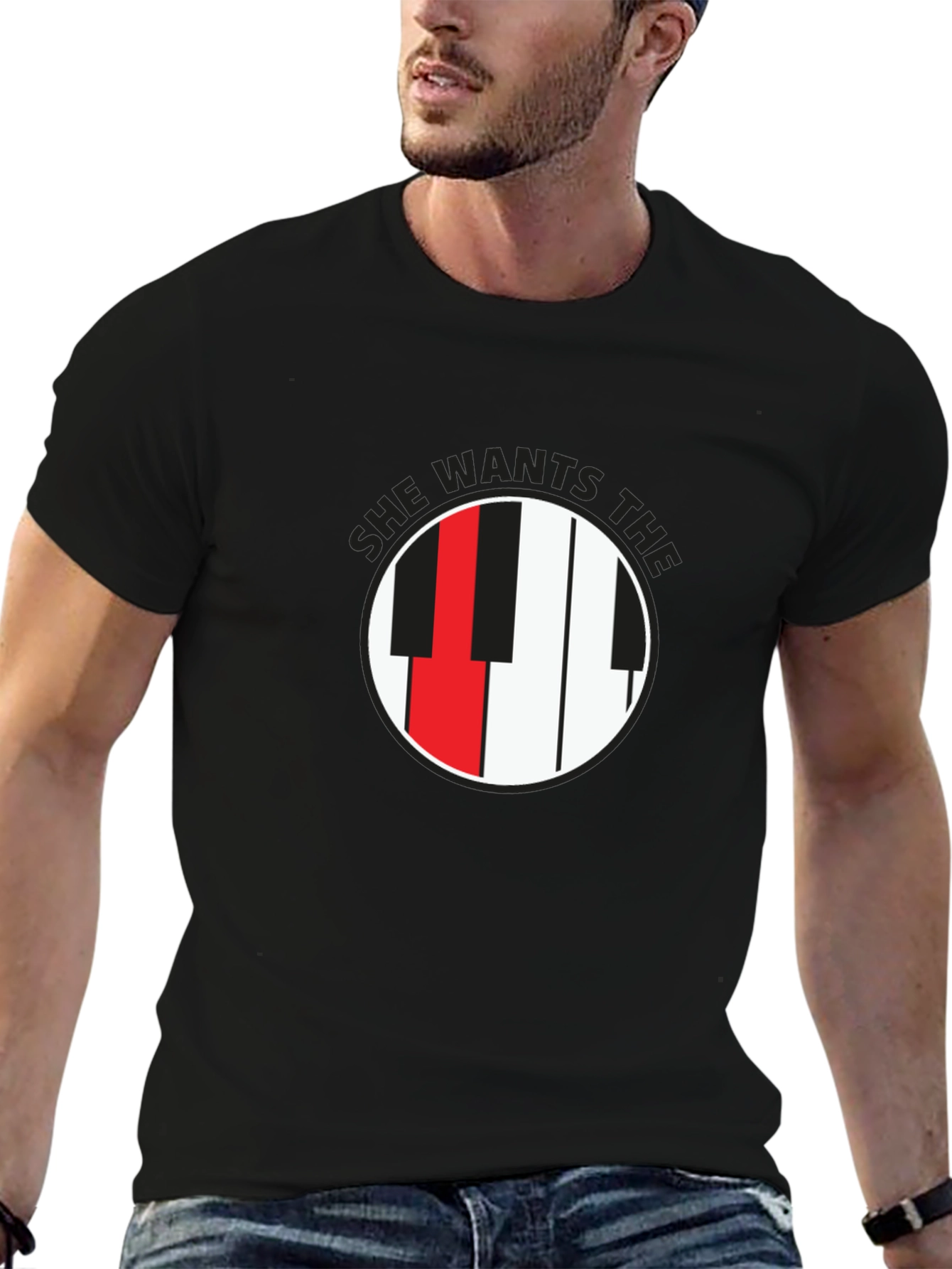 She Wants the D Black T-Shirt