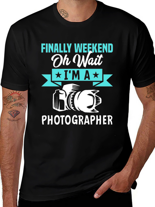 Funny Photographer T-Shirt - Finally Weekend