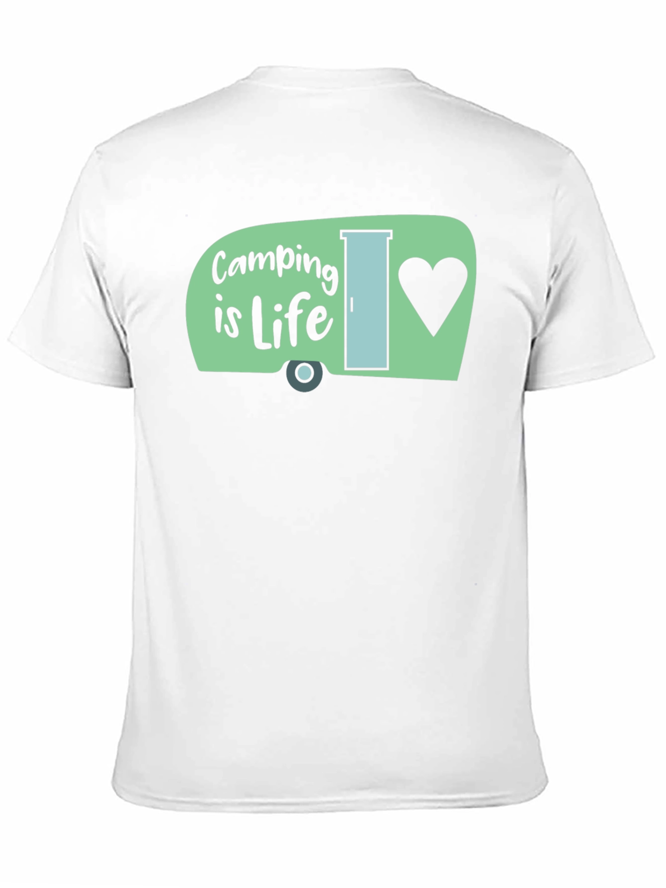 Camping is Life T-Shirt -  Mens Black Graphic Tee