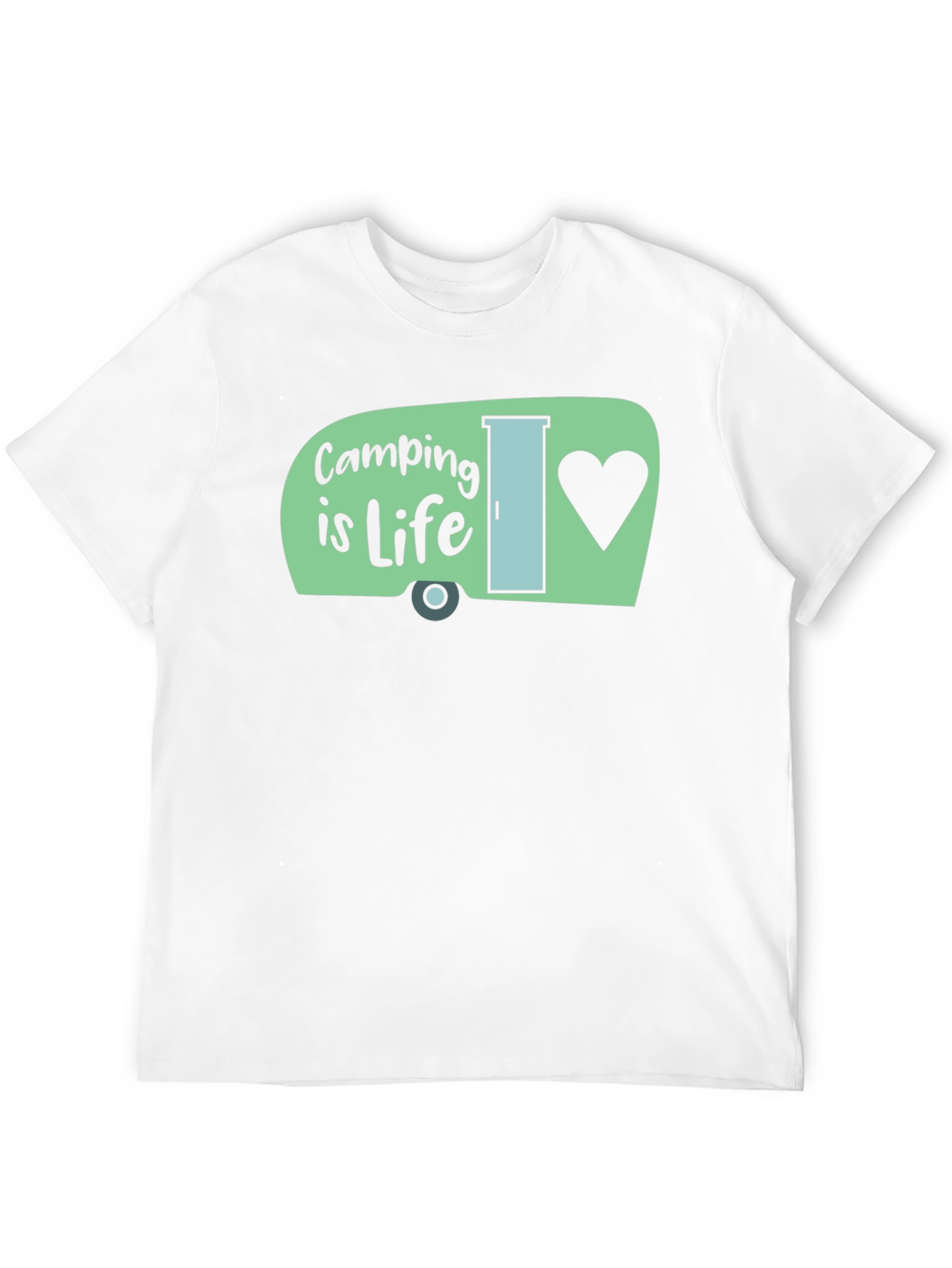 Camping is Life T-Shirt -  Mens Black Graphic Tee