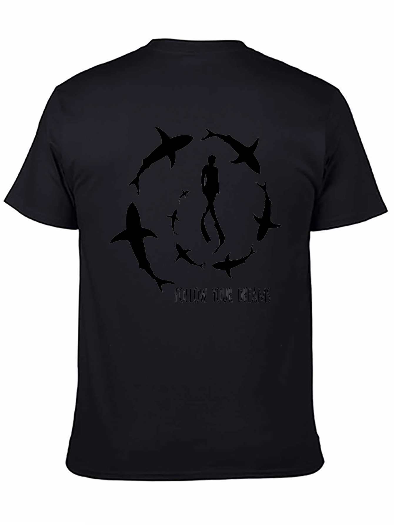 Follow Your Dreams Shark Circle T-Shirt