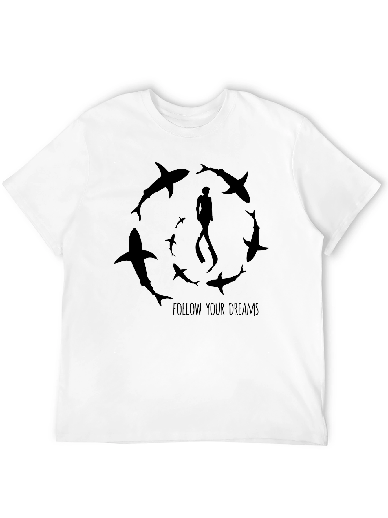 Follow Your Dreams Shark Circle T-Shirt