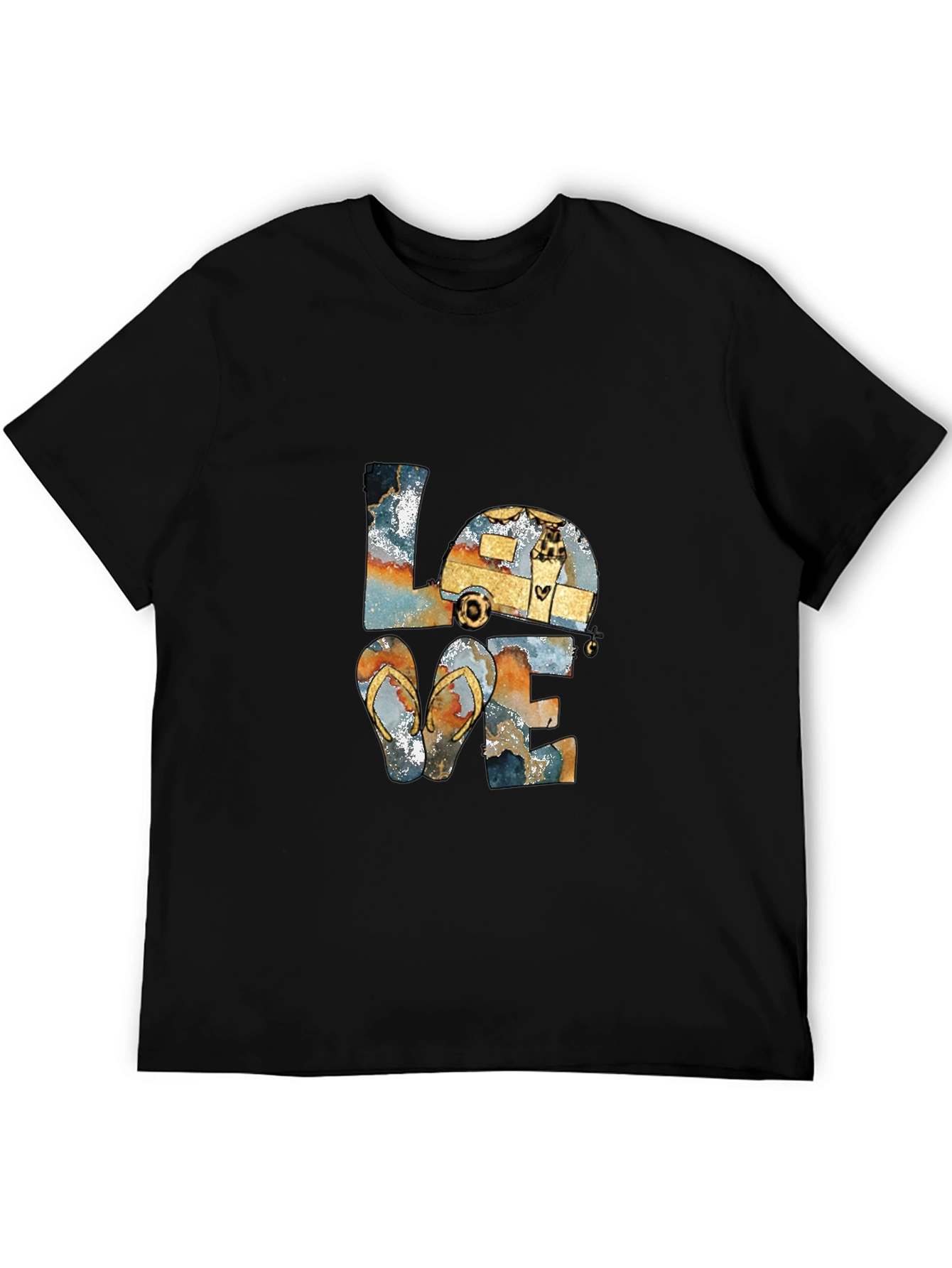 Love Camping Flip Flops T-Shirt