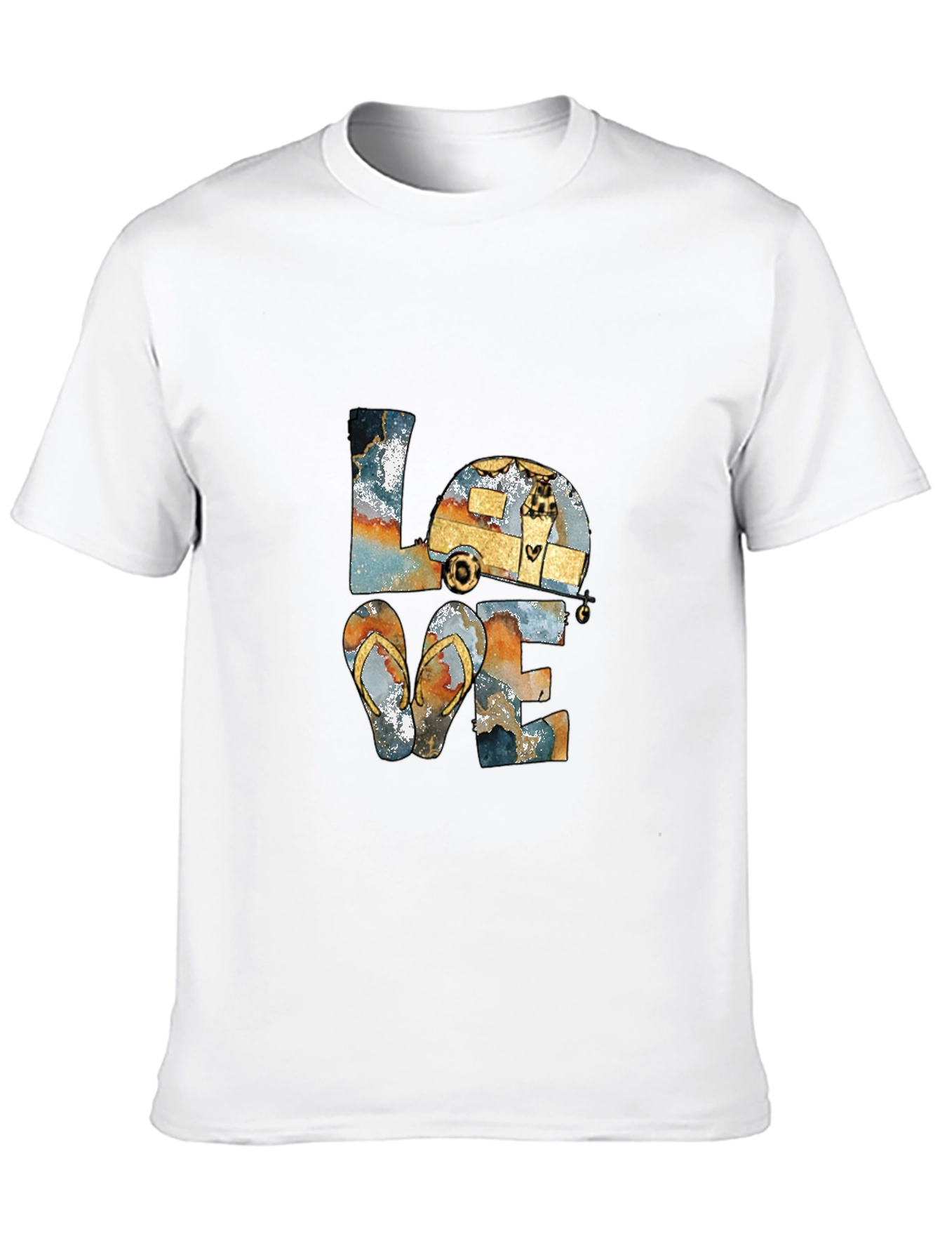 Love Camping Flip Flops T-Shirt