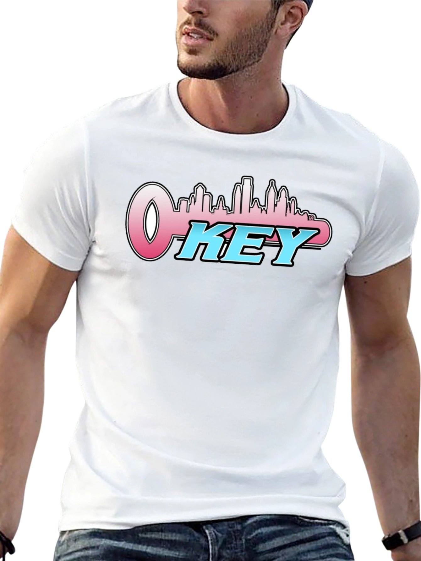 OKey City Skyline T-Shirt - Black