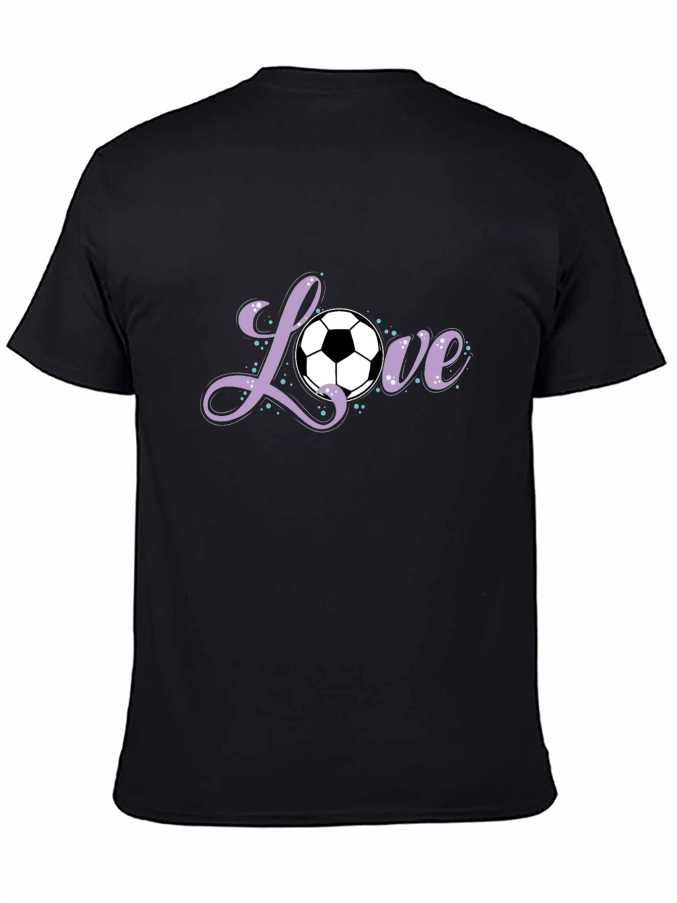 Love Soccer T-Shirt - Black Graphic Tee