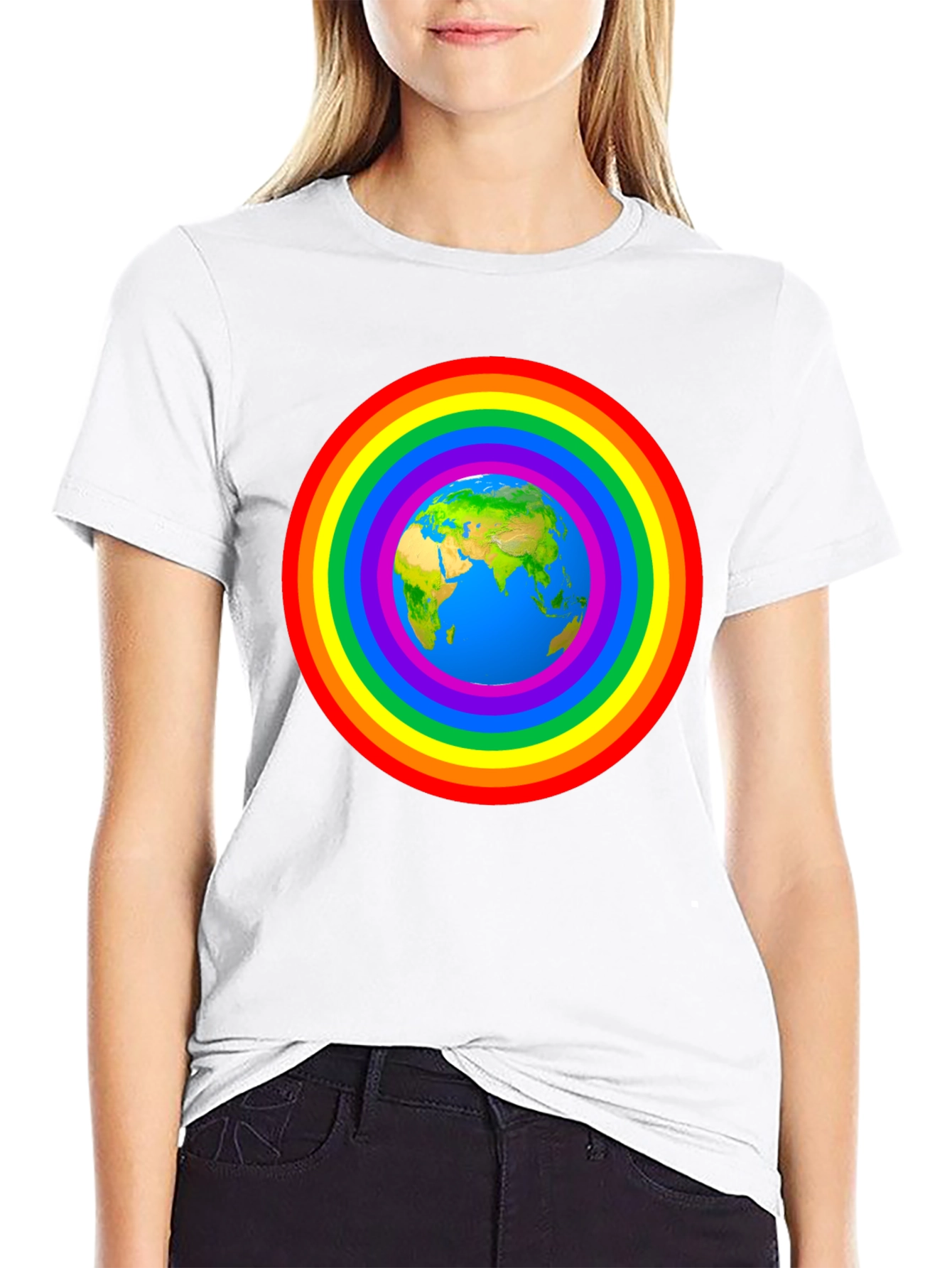 Earth Rainbow T-Shirt - Global Harmony Tee