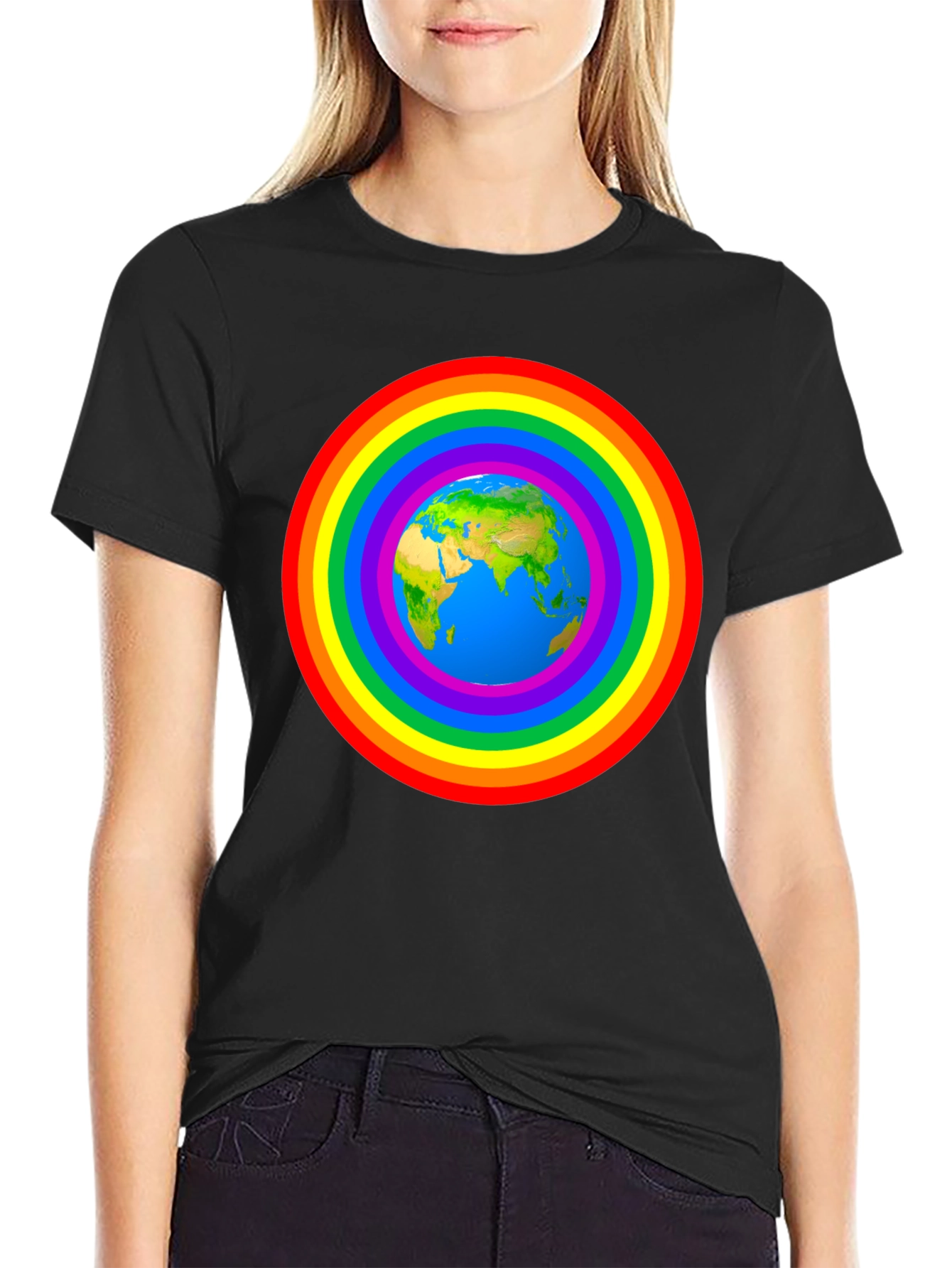 Earth Rainbow T-Shirt - Global Harmony Tee