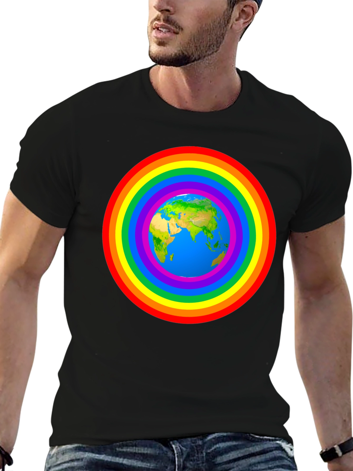 Earth Rainbow T-Shirt - Global Harmony Tee