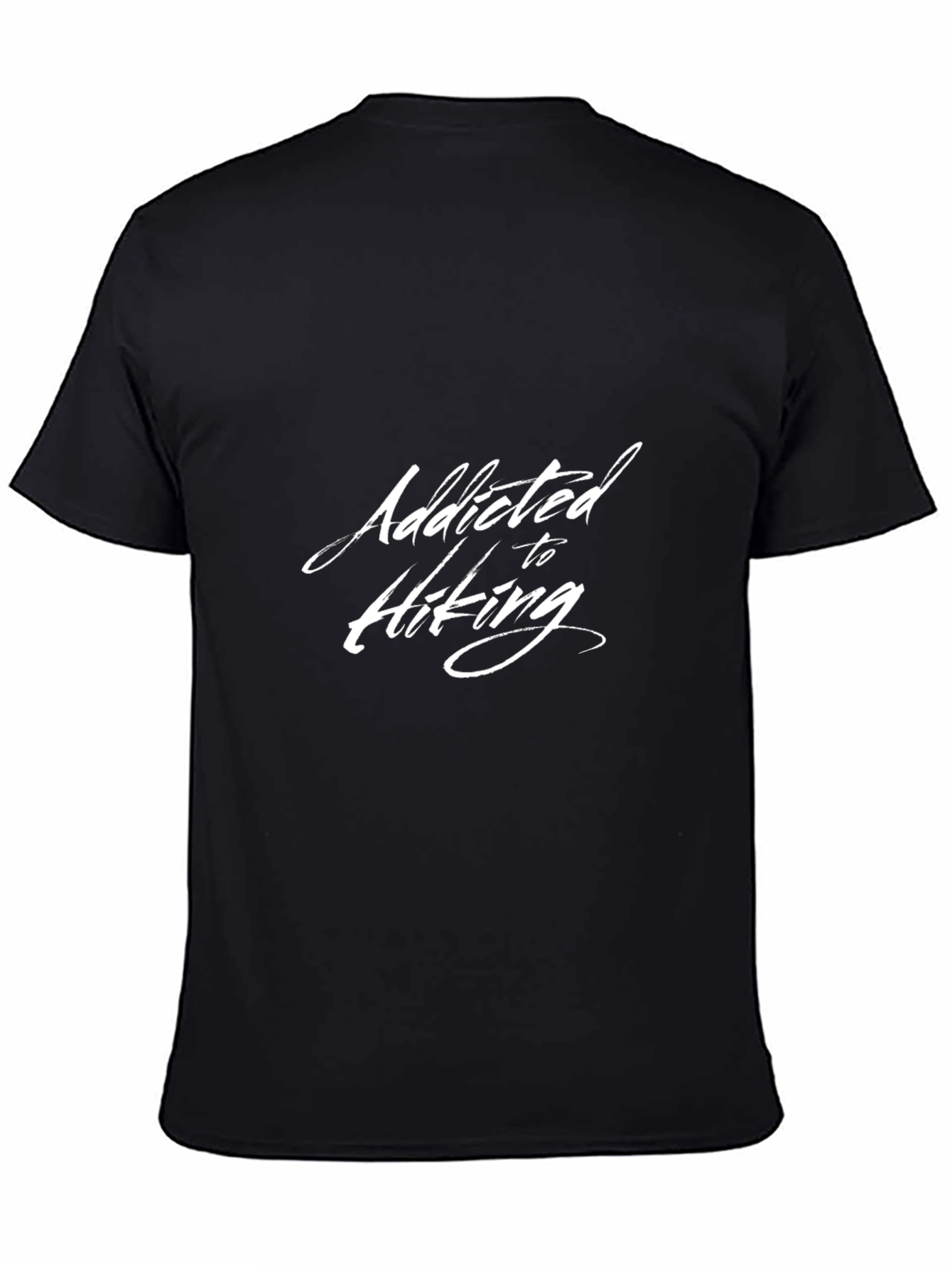 Addicted to Hiking Black Graphic Tee