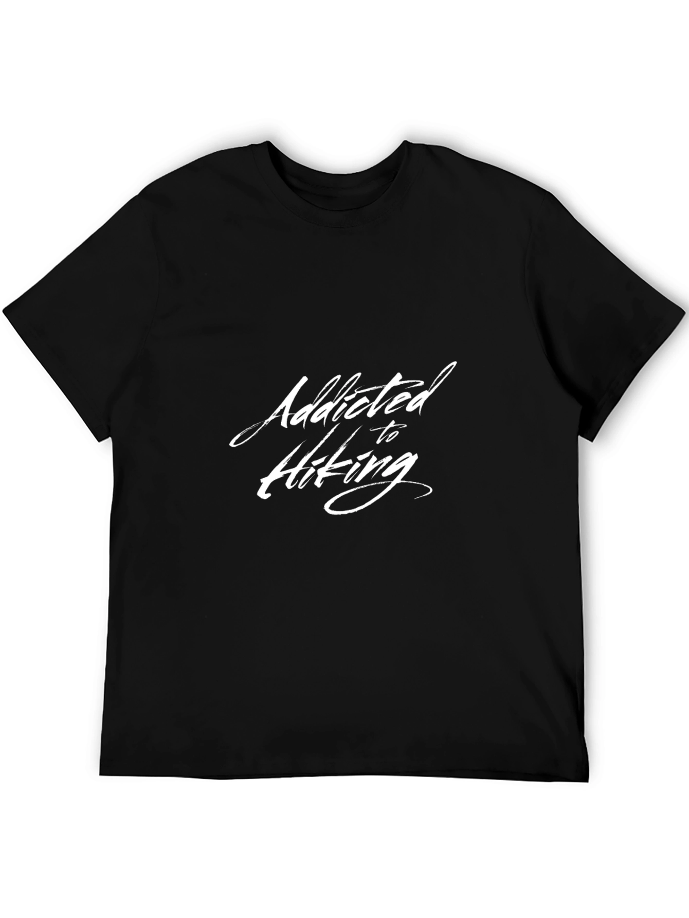 Addicted to Hiking Black Graphic Tee