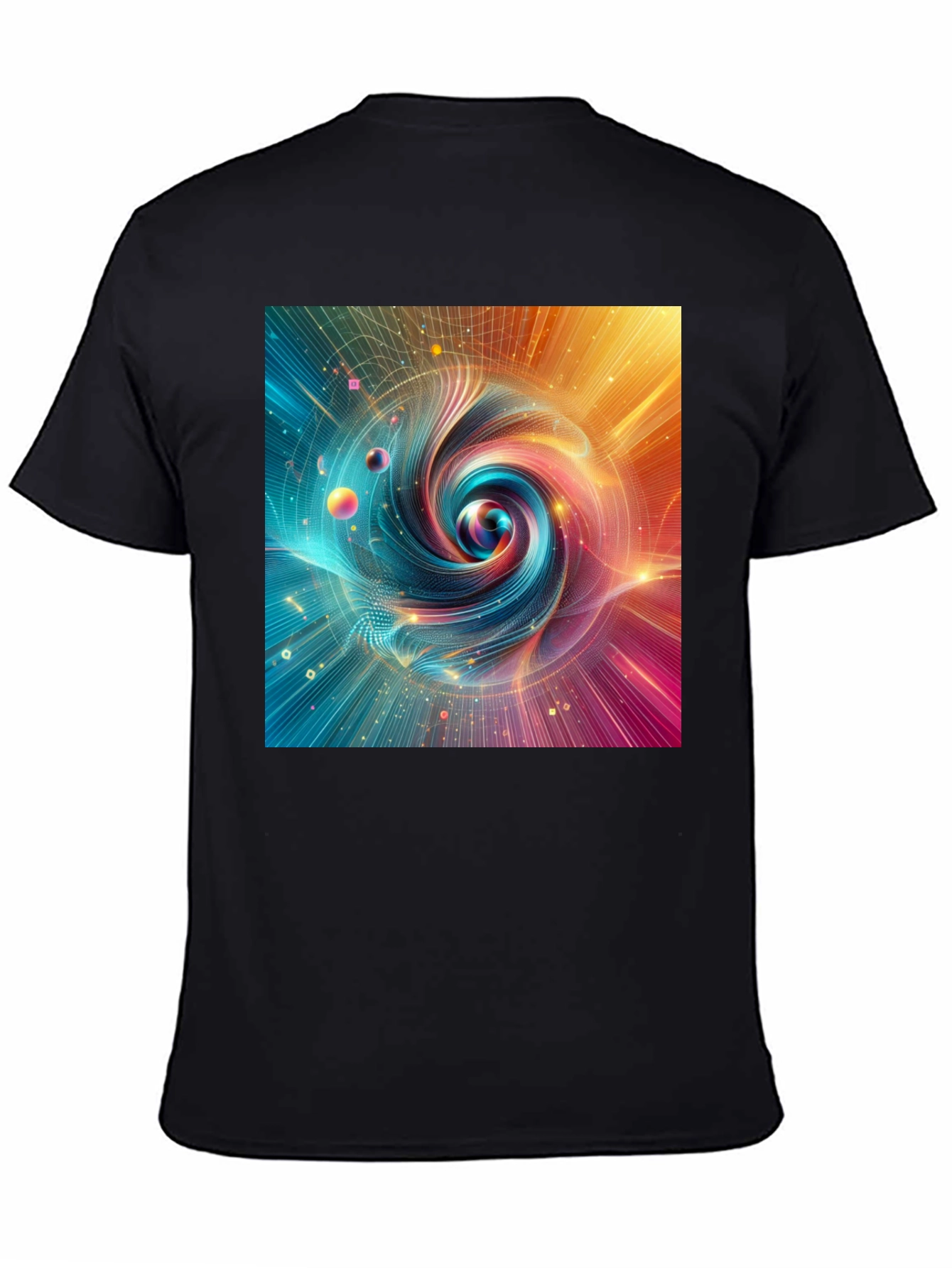 Vortex Graphic T-Shirt: Abstract Swirl Design